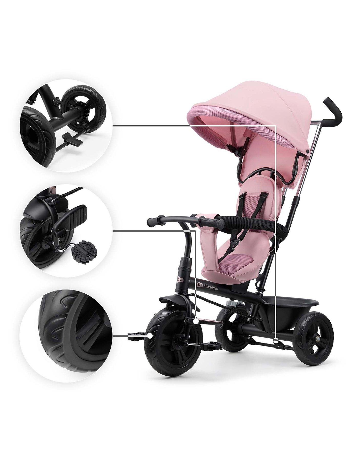 Image 6 of 8 of Kinderkraft Freeway 2 Tricycle - Pink