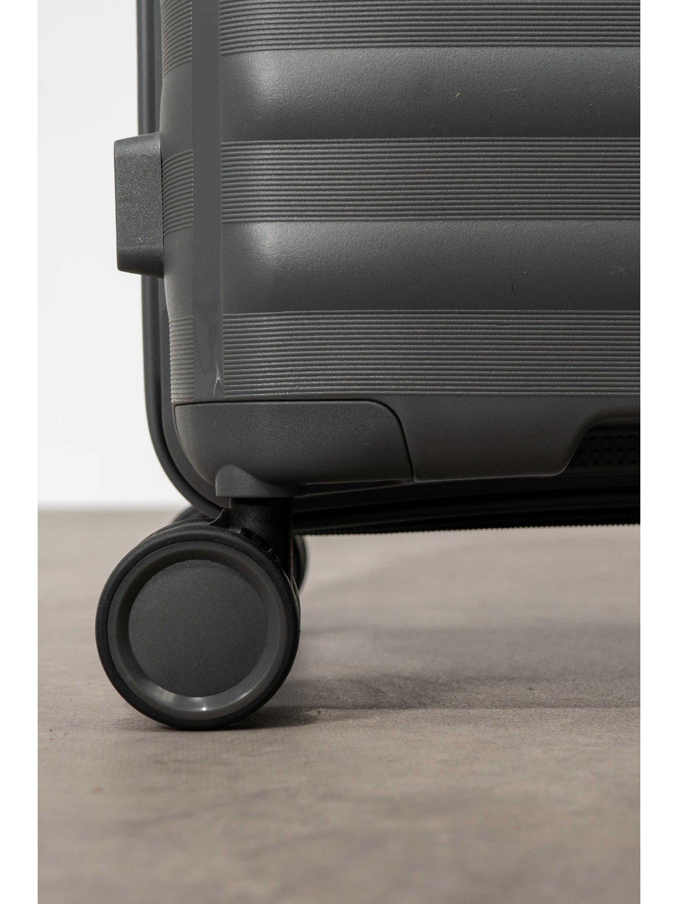 Image 3 of 6 of Rock Luggage Oslo Charcoal 3 Piece Suitcase Set