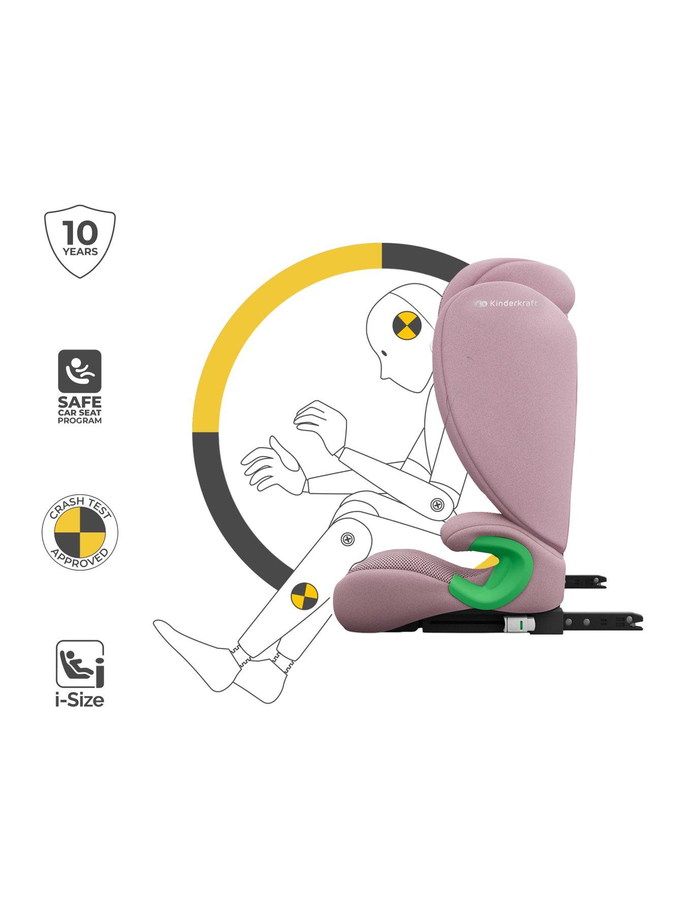 Image 5 of 8 of Kinderkraft Junior Fix 2 Plus i-Size Car Seat - Pink