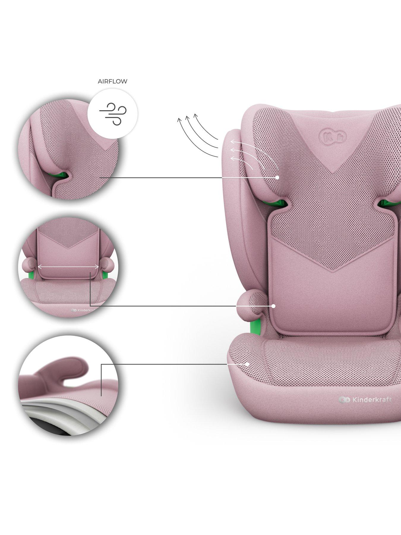 Image 7 of 8 of Kinderkraft Junior Fix 2 Plus i-Size Car Seat - Pink