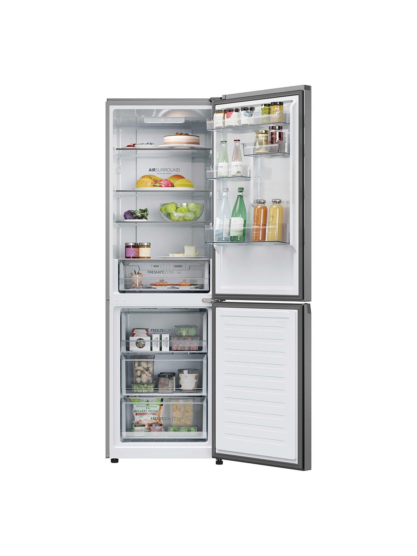 Image 2 of 7 of Haier HDPR3618ANPK 2D Combi Freestanding Fridge Freezer Inox