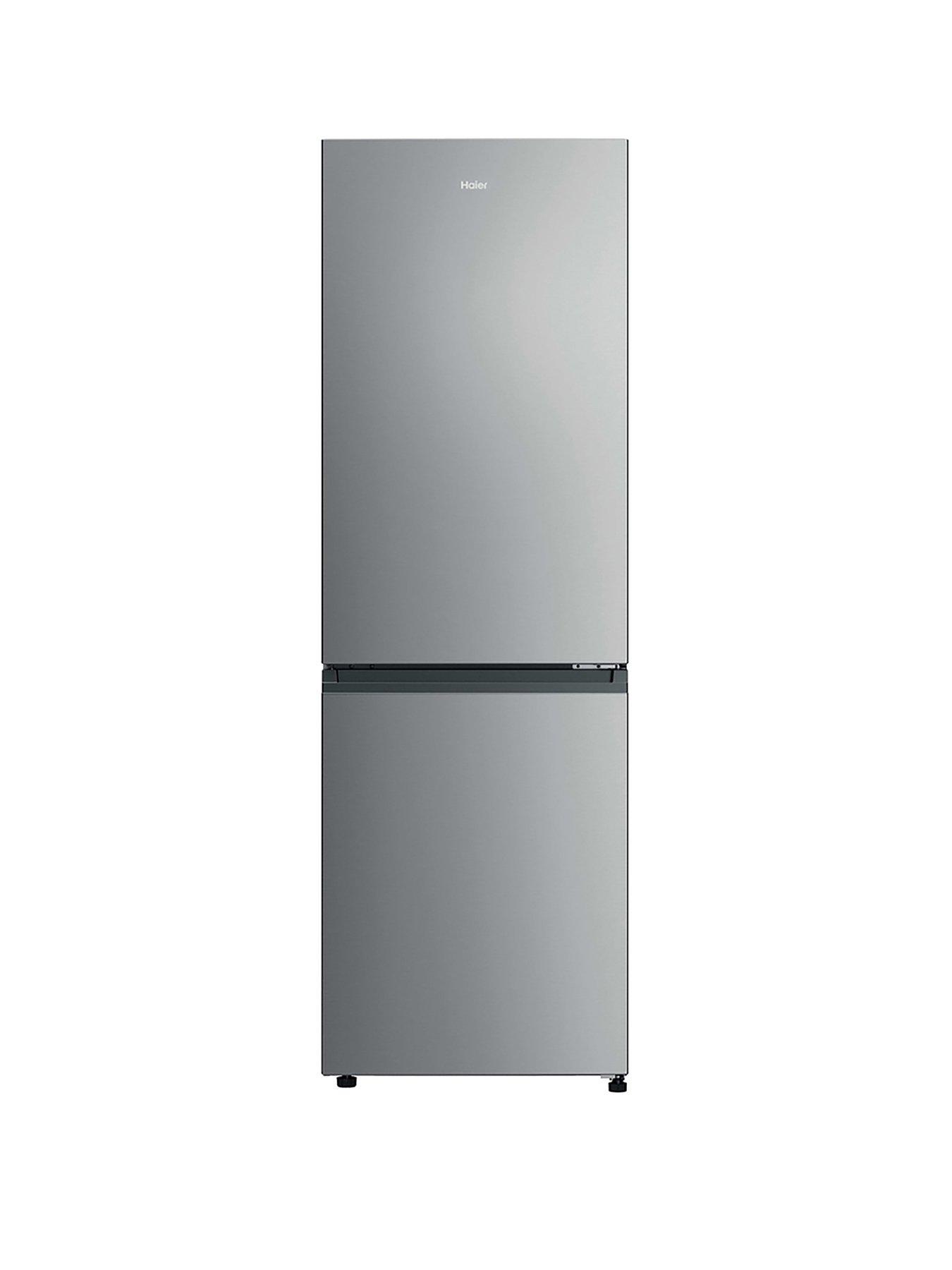 Haier HDPR3618CNPK 2D Combi Freestanding Fridge Freezer Inox