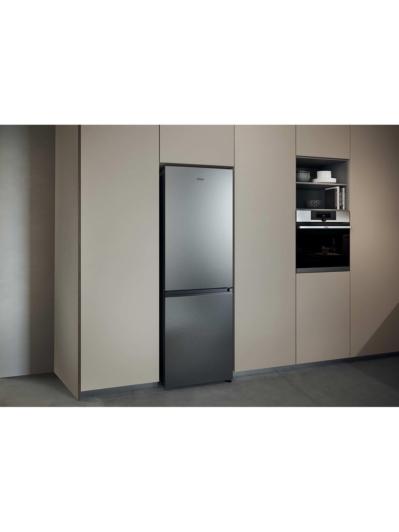Image 2 of 7 of Haier HDPR3618CNPK 2D Combi Freestanding Fridge Freezer Inox