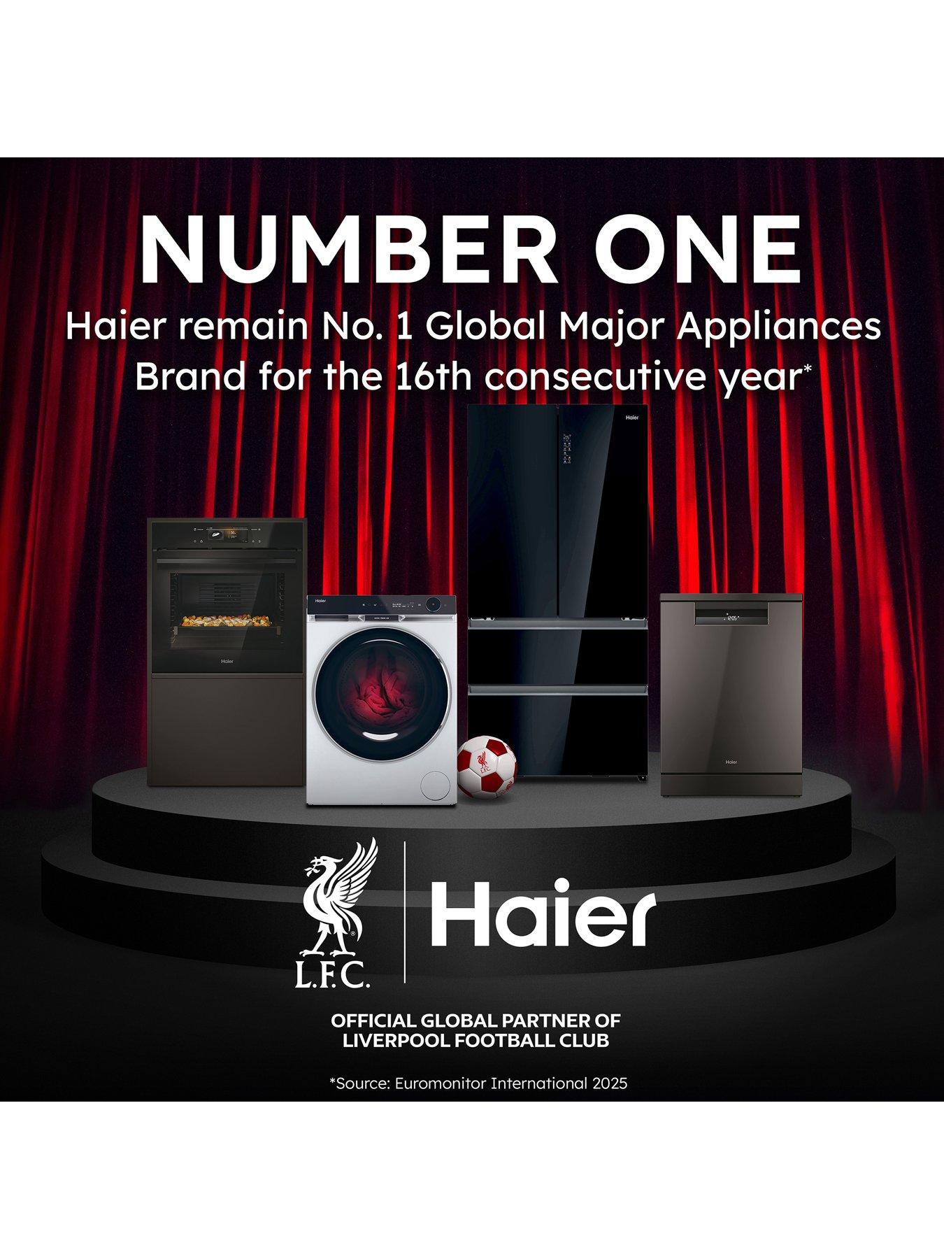 Image 4 of 7 of Haier HDPR3618CNPK 2D Combi Freestanding Fridge Freezer Inox