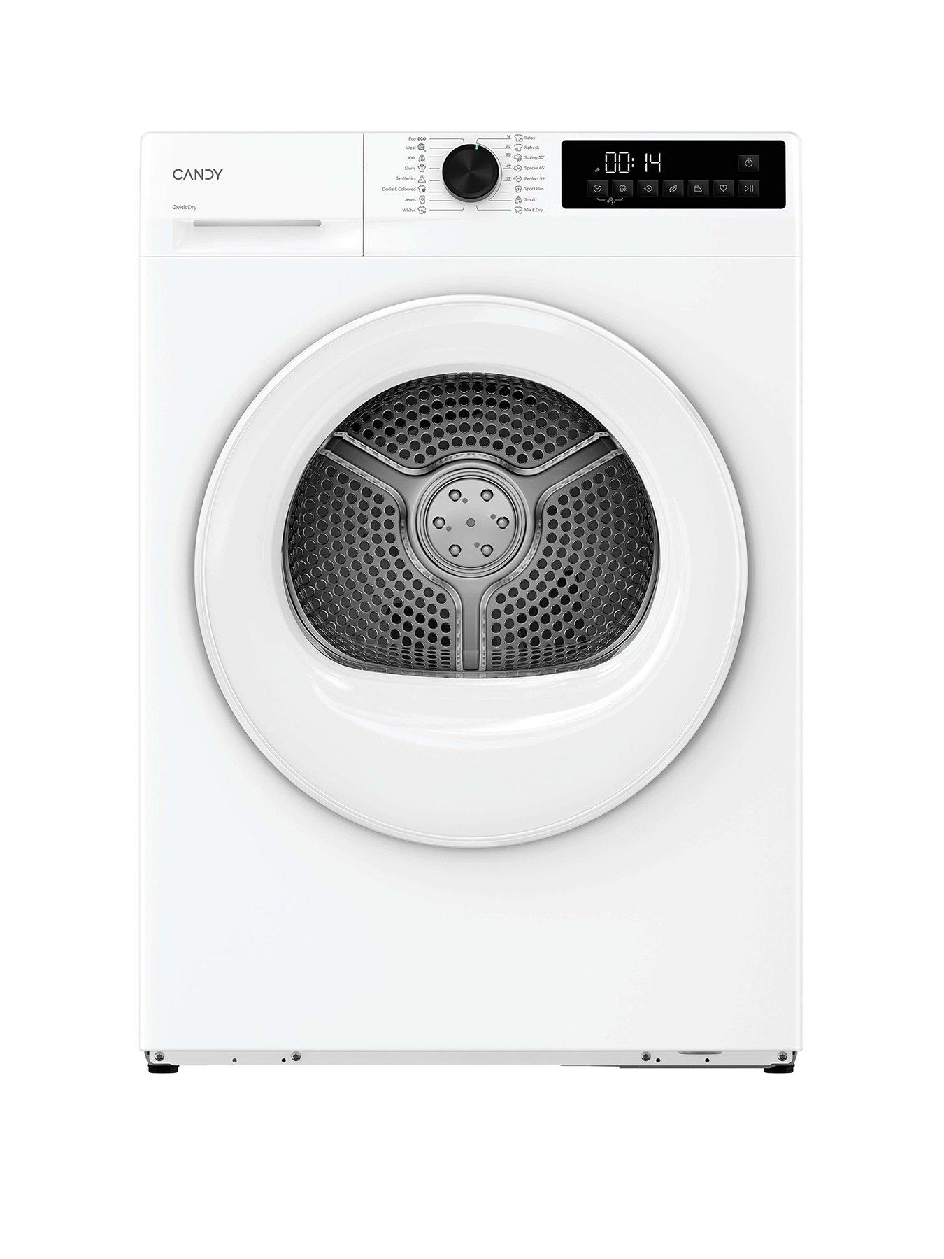 Candy GDL 8N1-80 Quick Pro, 8kg Heat Pump, A+ Energy Class FFreestanding Tumble Dryer - White