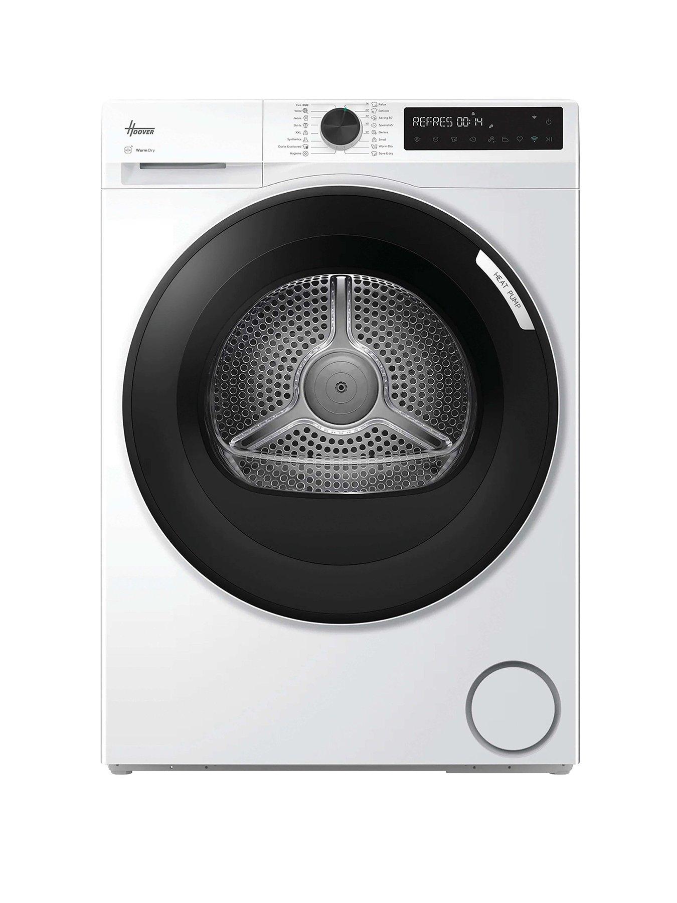 Hoover HBR 9N2BX-80 Pro Dry Series 3, 9kg Heat Pump, A++ Energy Class, Wifi, Freestanding Tumble Dryer - White