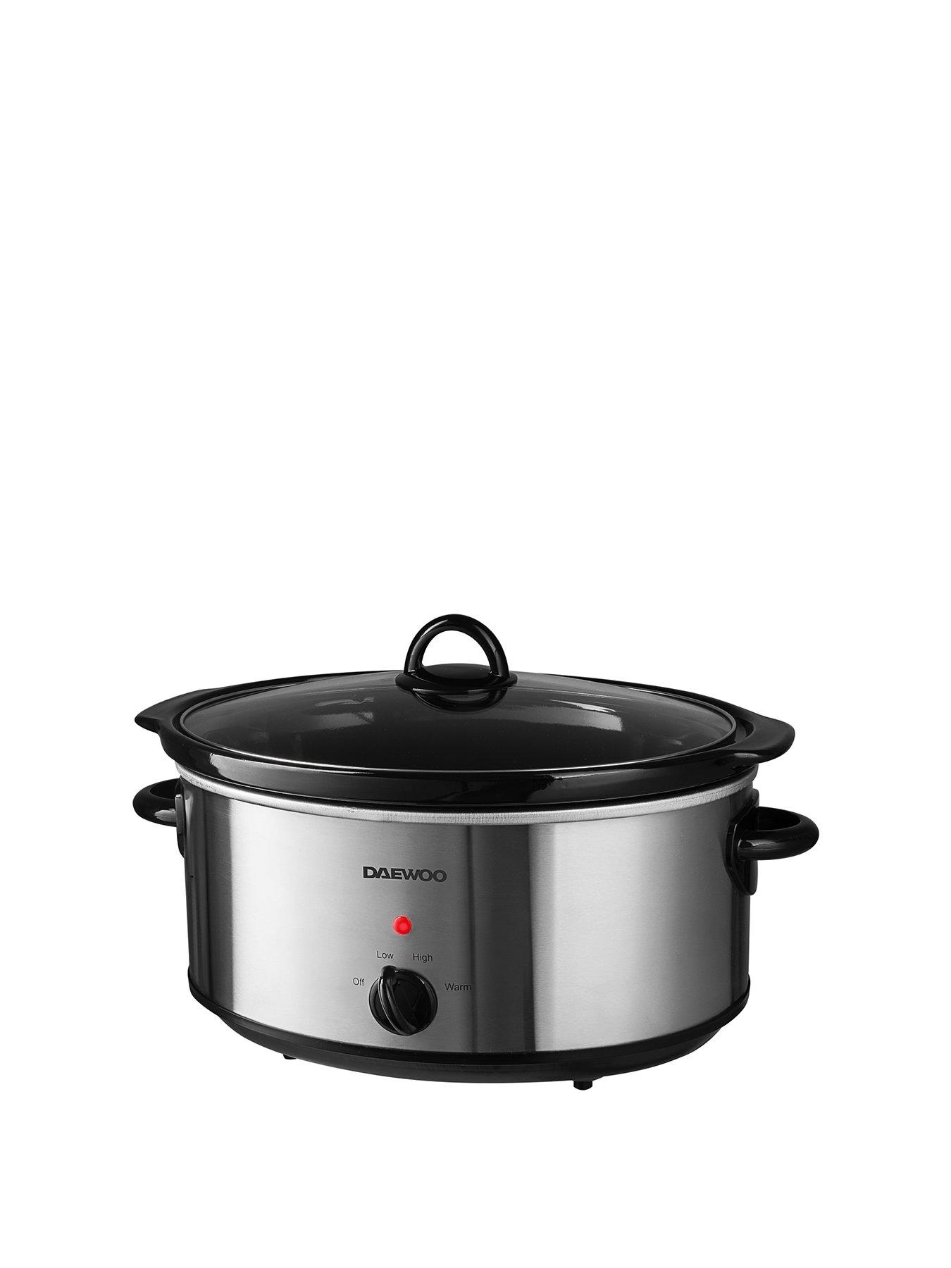 Daewoo 6.5L Slow Cooker - Stainless Steel
