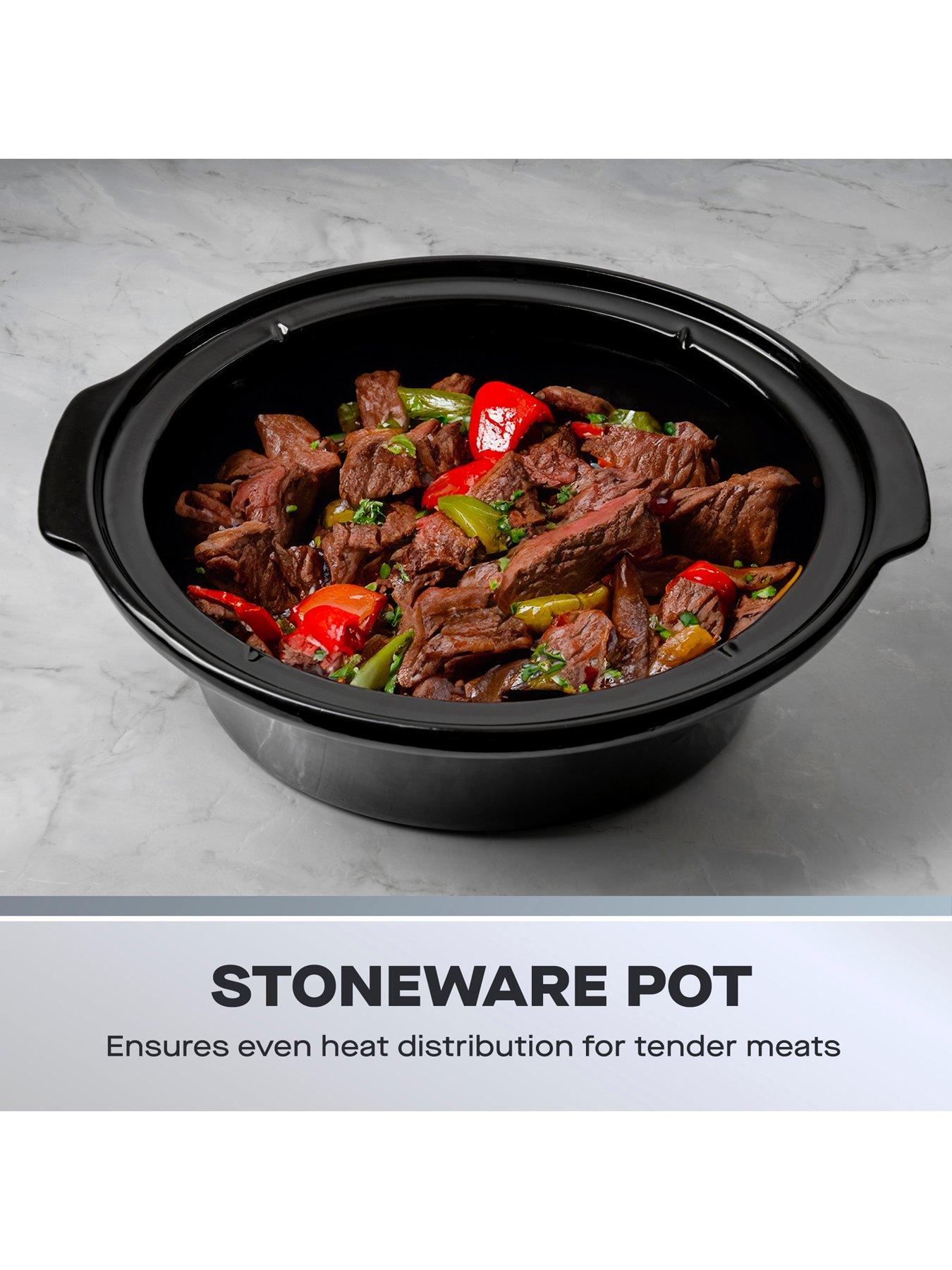 Image 3 of 6 of Daewoo 6.5L Slow Cooker - Stainless Steel