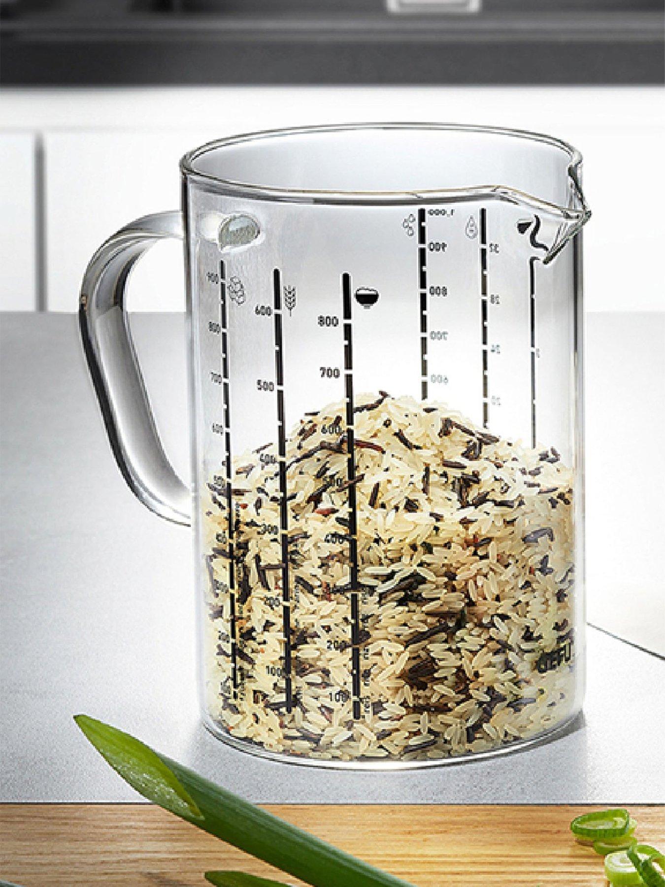 Gefu Meti Measuring Jug 1 Litre Borosilicate Glass