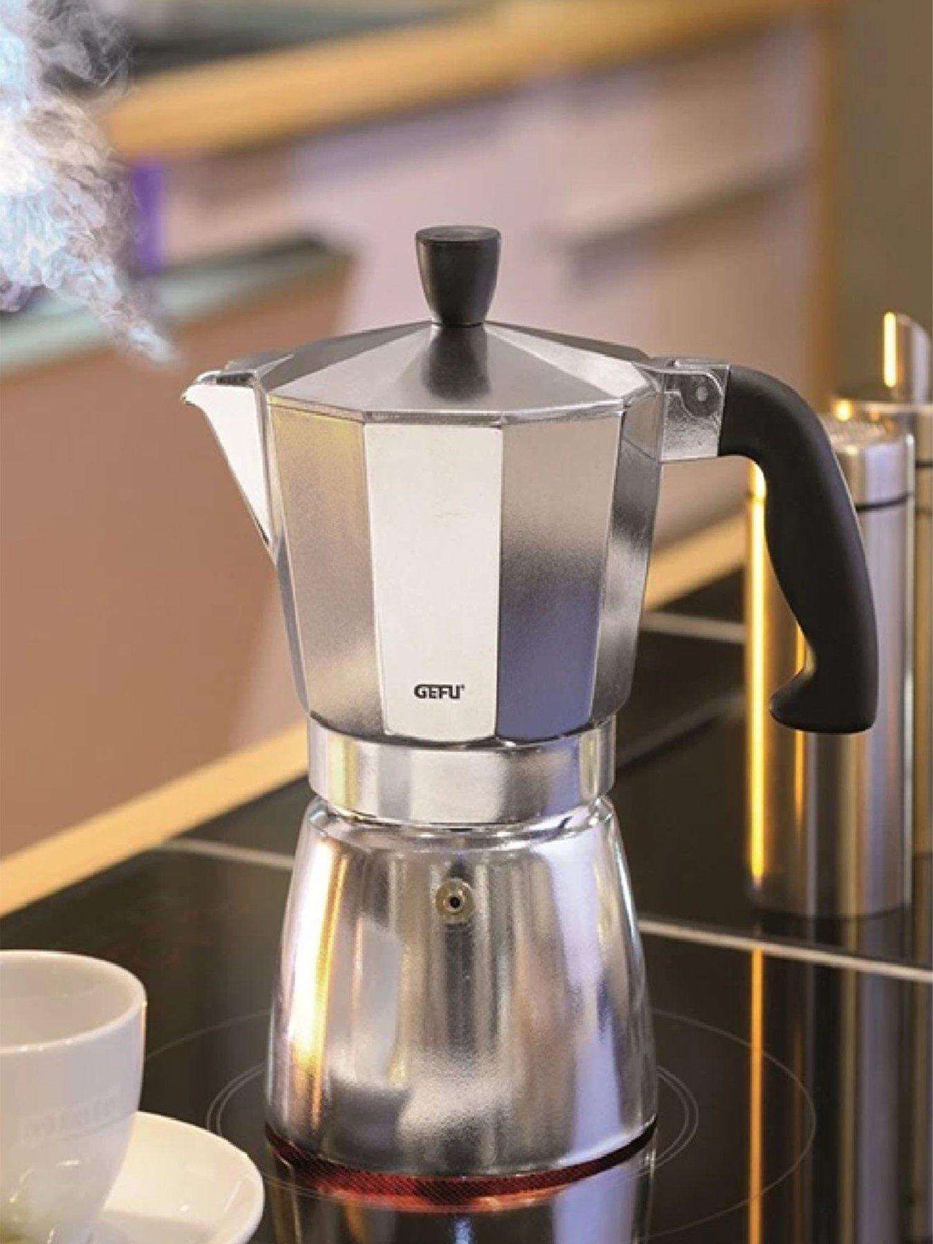 Image 1 of 3 of Gefu Lucino Espresso Maker 6 Cup Aluminium Moka Pot