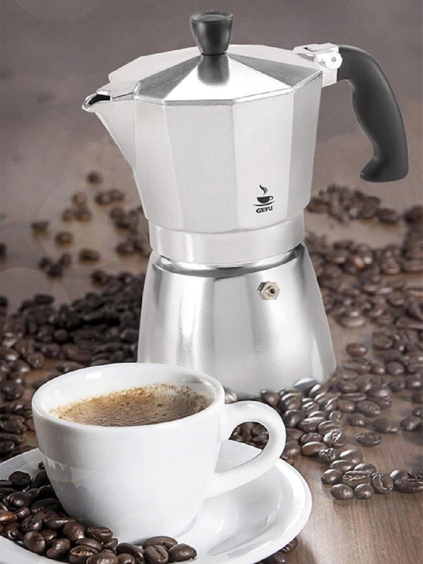 Image 3 of 3 of Gefu Lucino Espresso Maker 6 Cup Aluminium Moka Pot