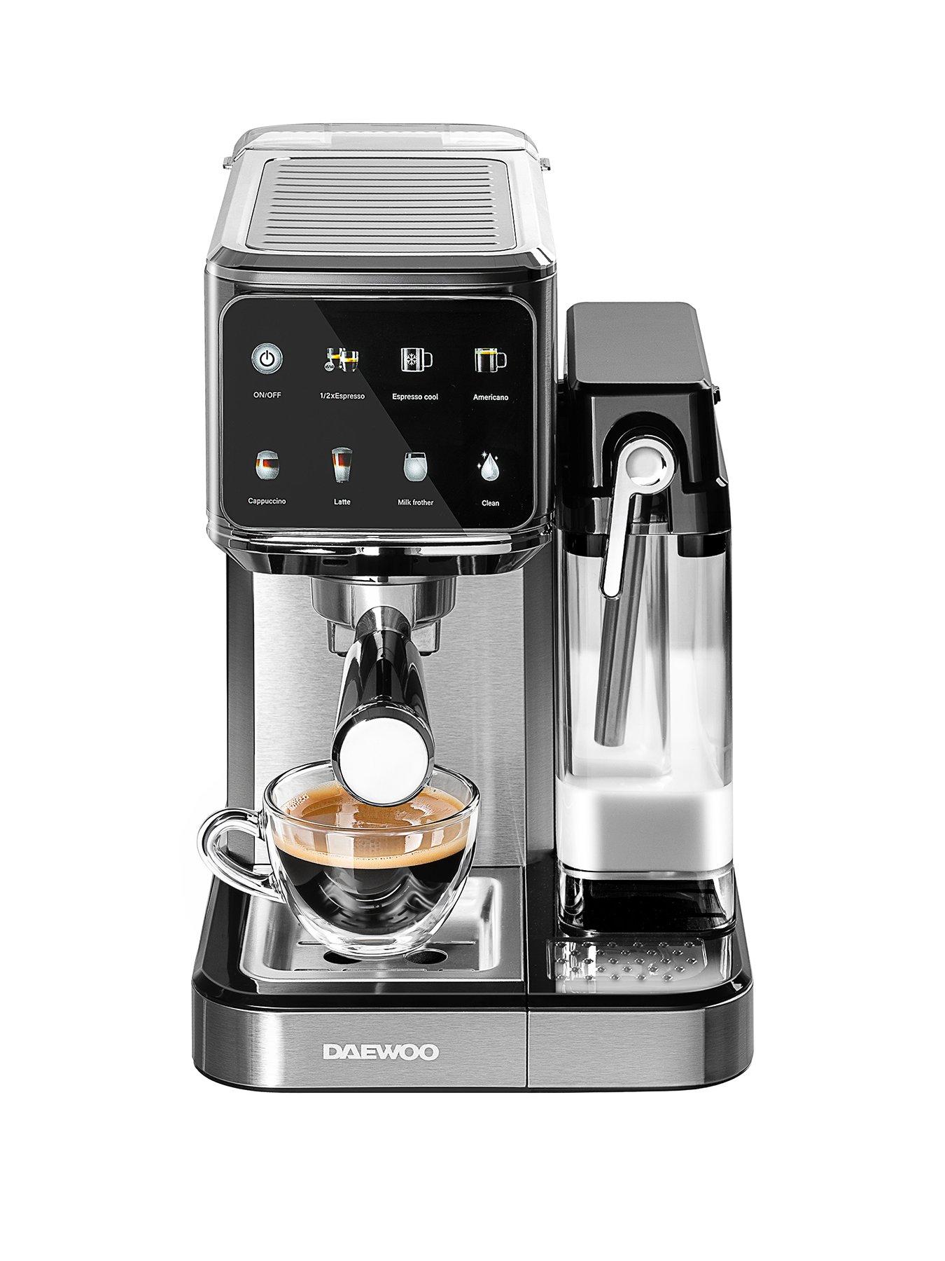 Image 1 of 6 of Daewoo 20-Bar Digital Semi-Auto Coffee Maker - Also Does Cold Brews