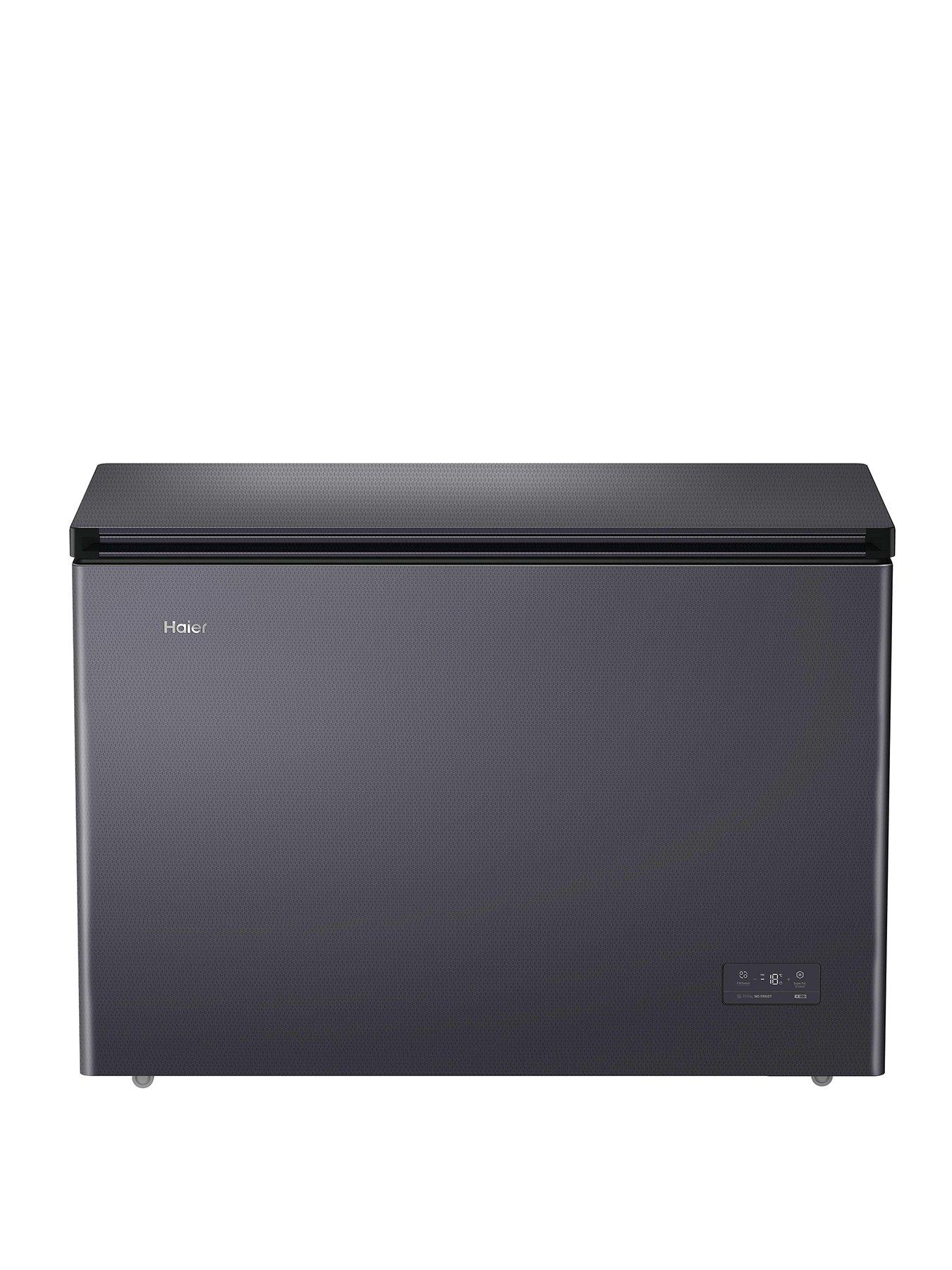 Haier HCE300NFEK Total No Frost Chest Freezer, Dark Inox, E Rated, 294l Capacity