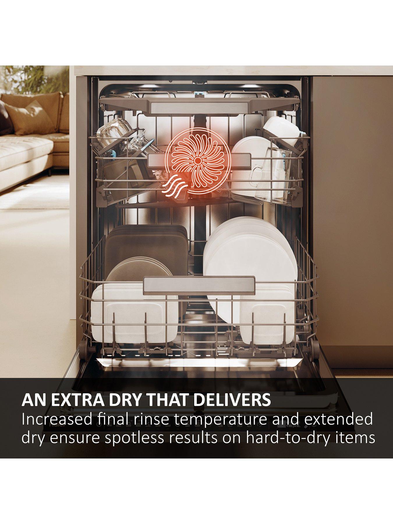 Image 4 of 7 of Haier I-Pro Shine Series 5 XF1C3TB1FX-80 Slimline Dishwasher, 11 Place Settings, Wifi, Silver, C Rated
