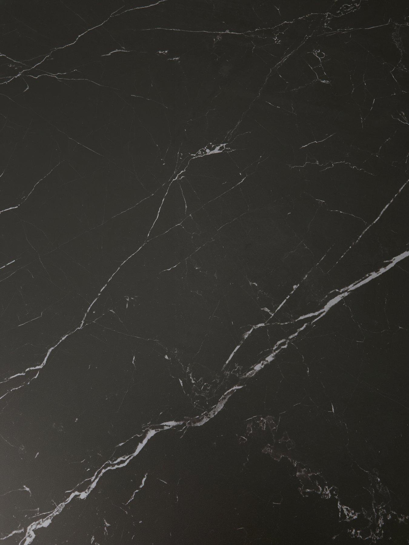 Image 7 of 7 of The Very Collection Etta Dining Table With Black Marble Effect Top &amp; 4 Romie Chairs
