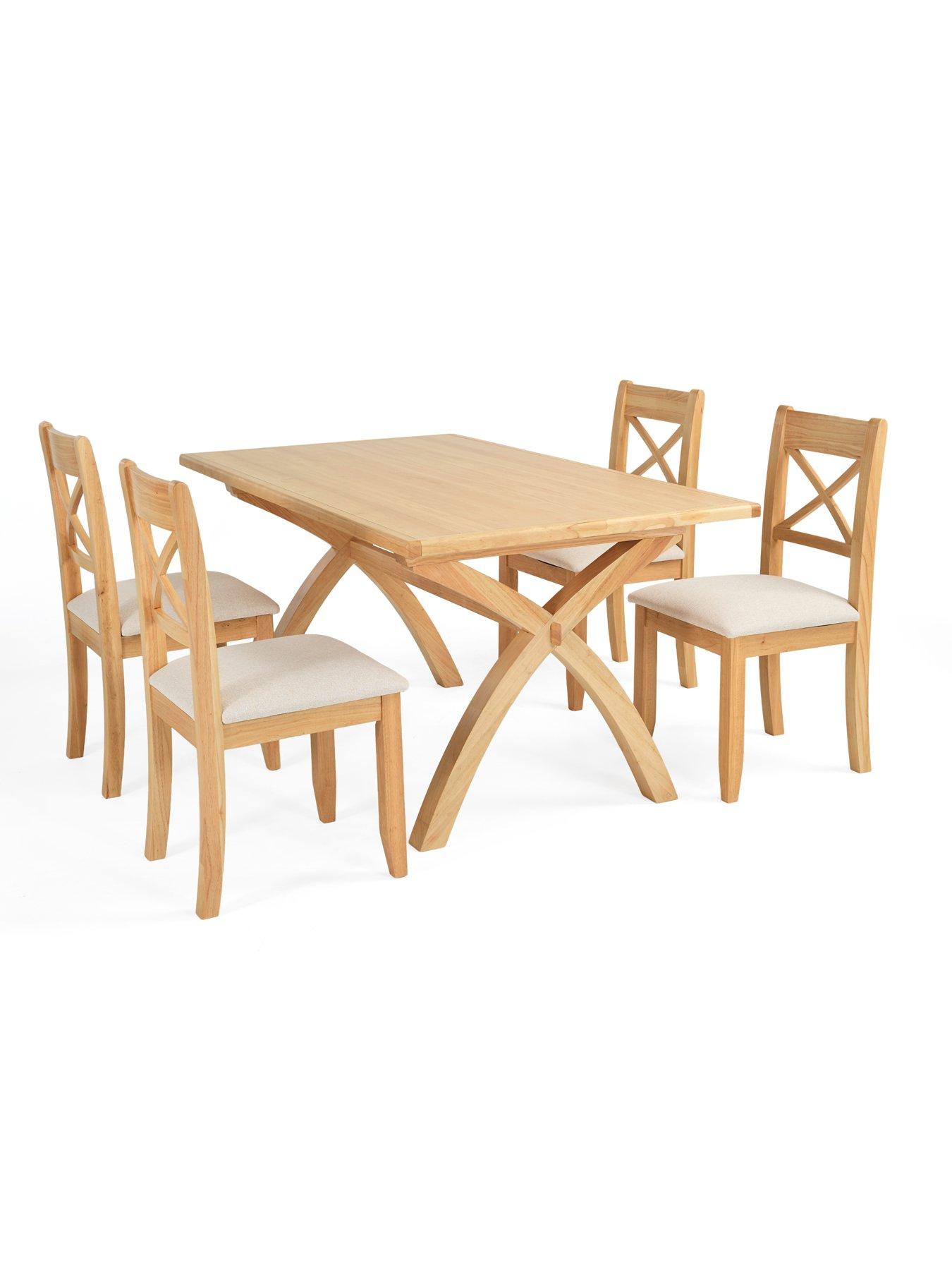 Image 3 of 7 of The Very Collection Dewsbury 160cm Dining Table & 4 Dewsbury Chairs