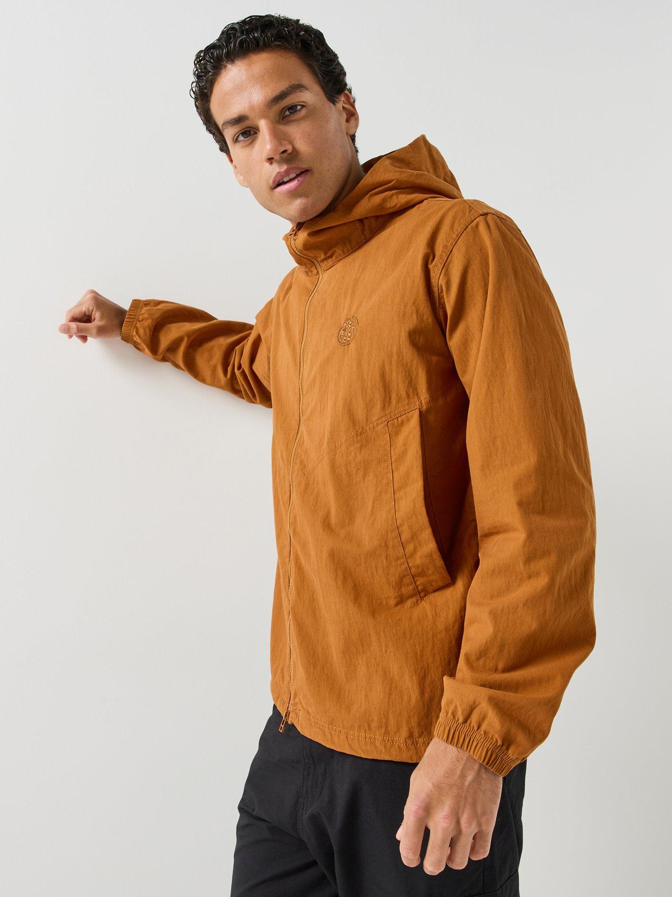 Image 1 of 6 of Pretty Green Feltham Hooded Jacket - Orange