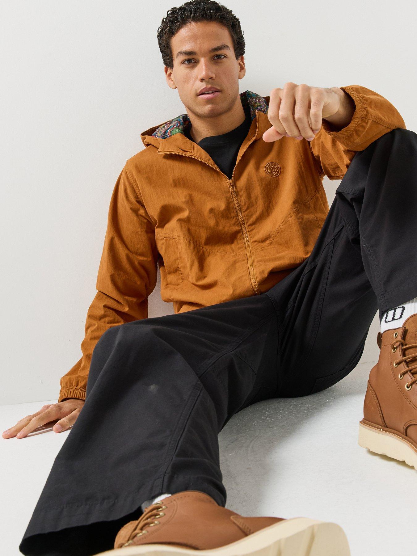 Image 3 of 6 of Pretty Green Feltham Hooded Jacket - Orange