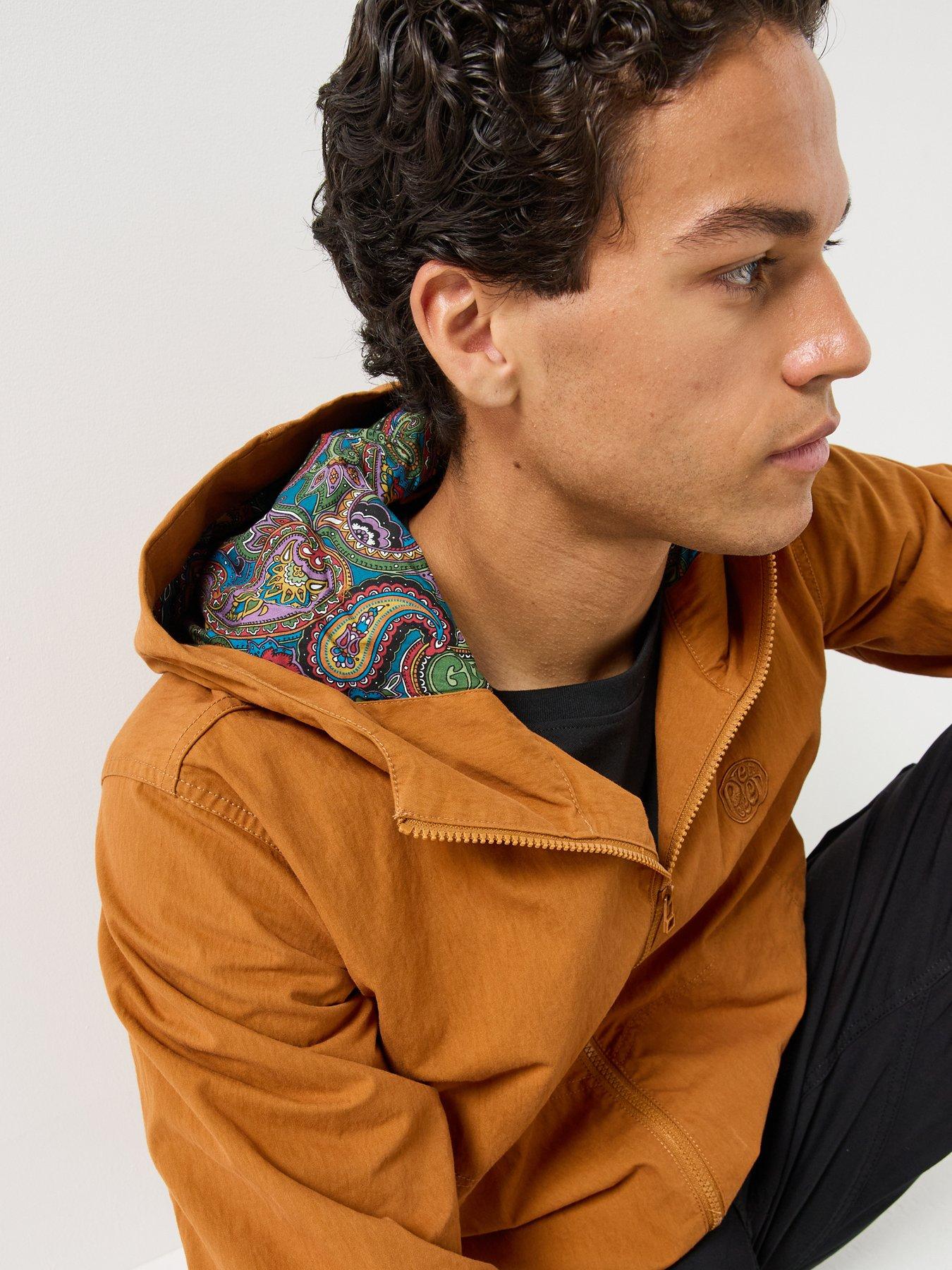 Image 4 of 6 of Pretty Green Feltham Hooded Jacket - Orange