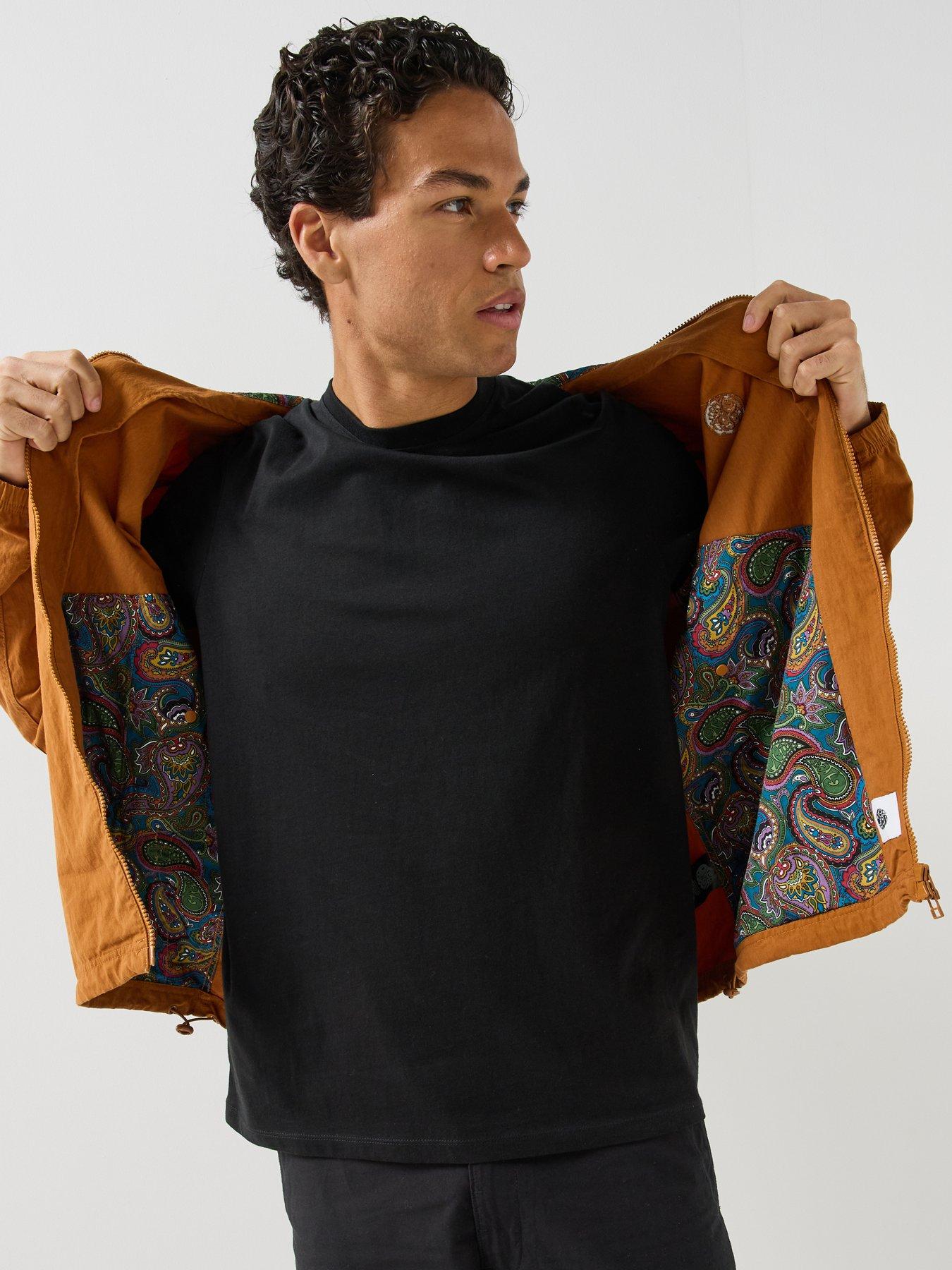 Image 6 of 6 of Pretty Green Feltham Hooded Jacket - Orange