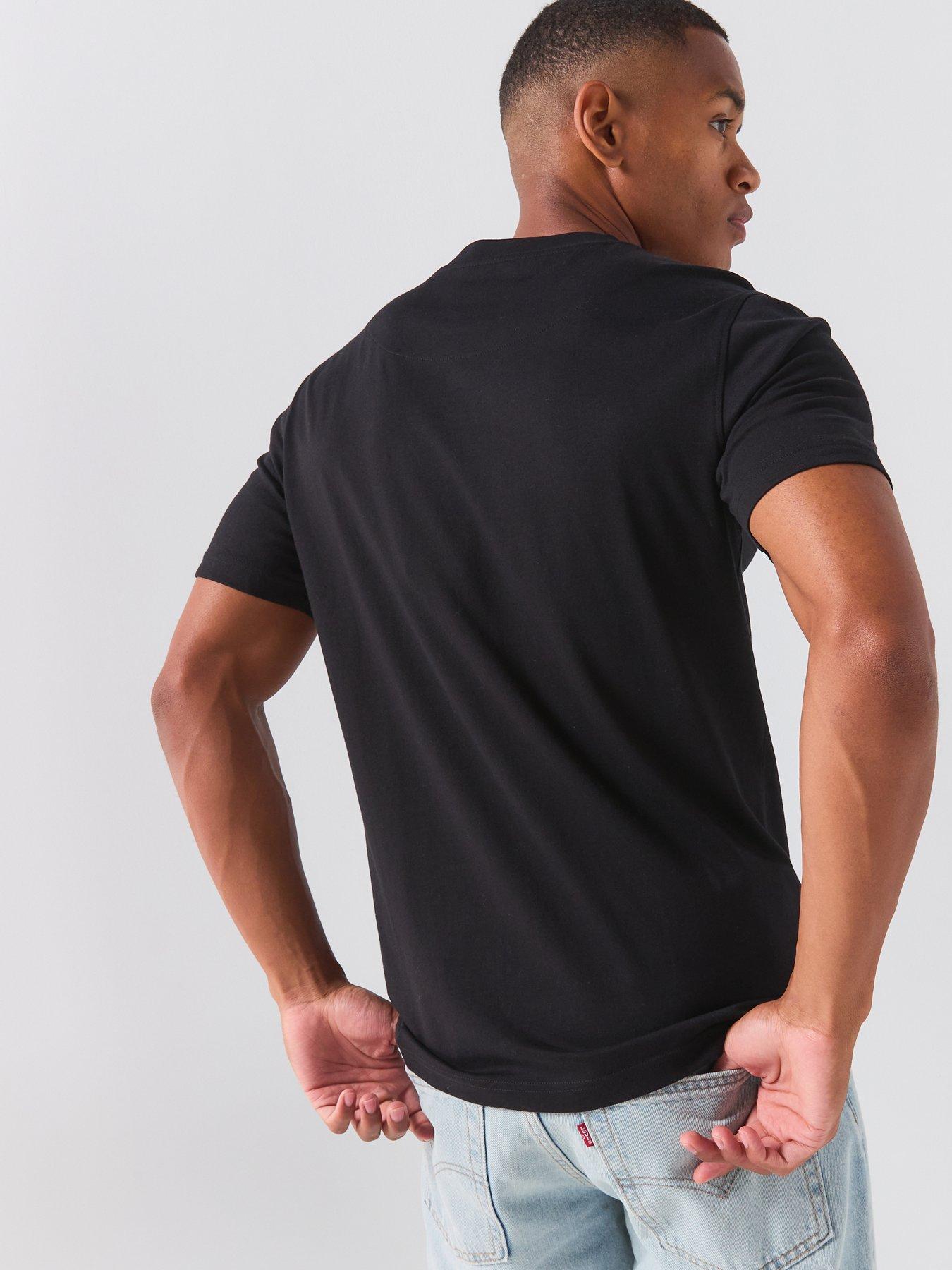 Image 2 of 5 of Pretty Green Sinclair Small Logo T-shirt - Black