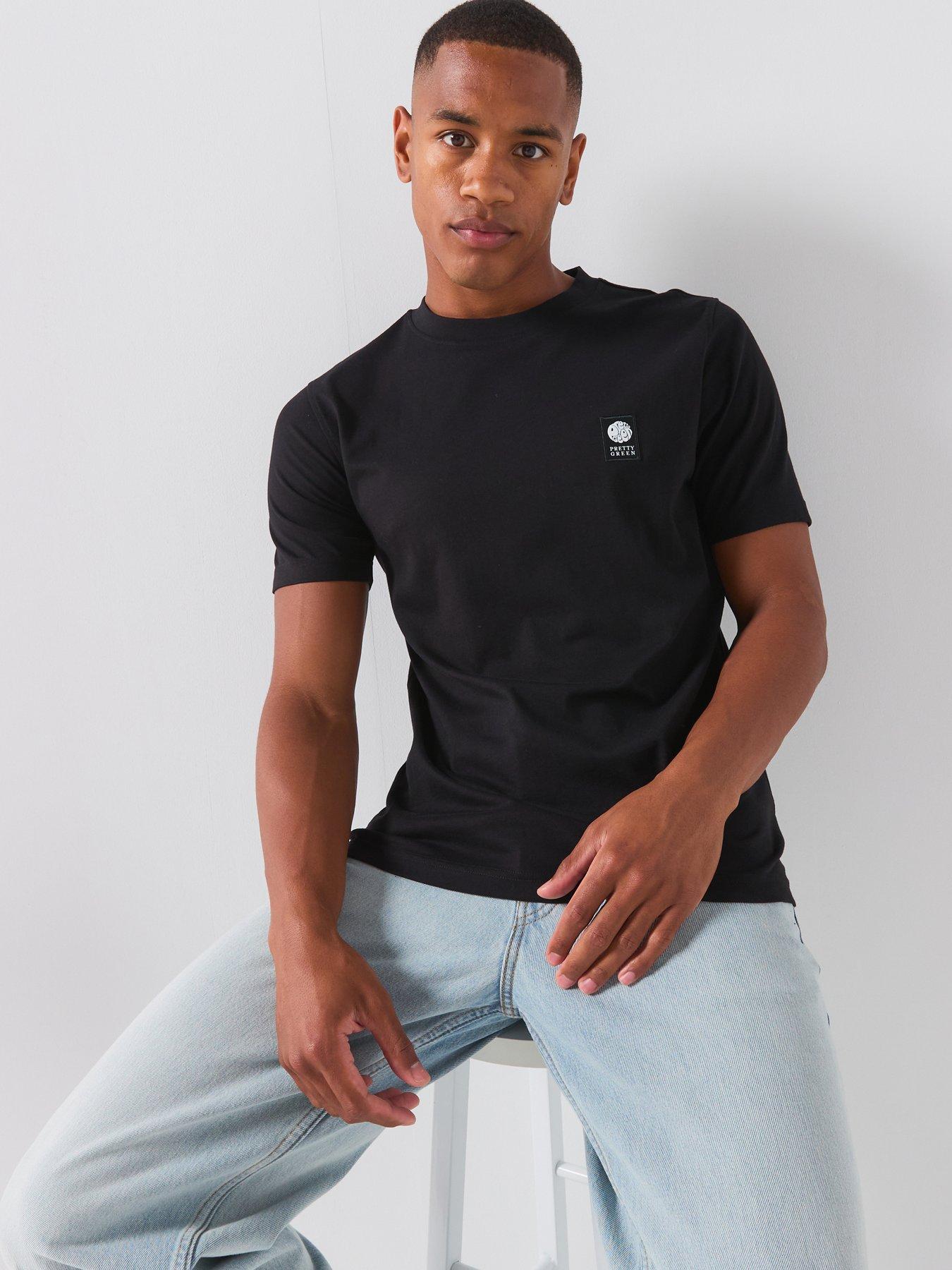 Image 4 of 5 of Pretty Green Sinclair Small Logo T-shirt - Black