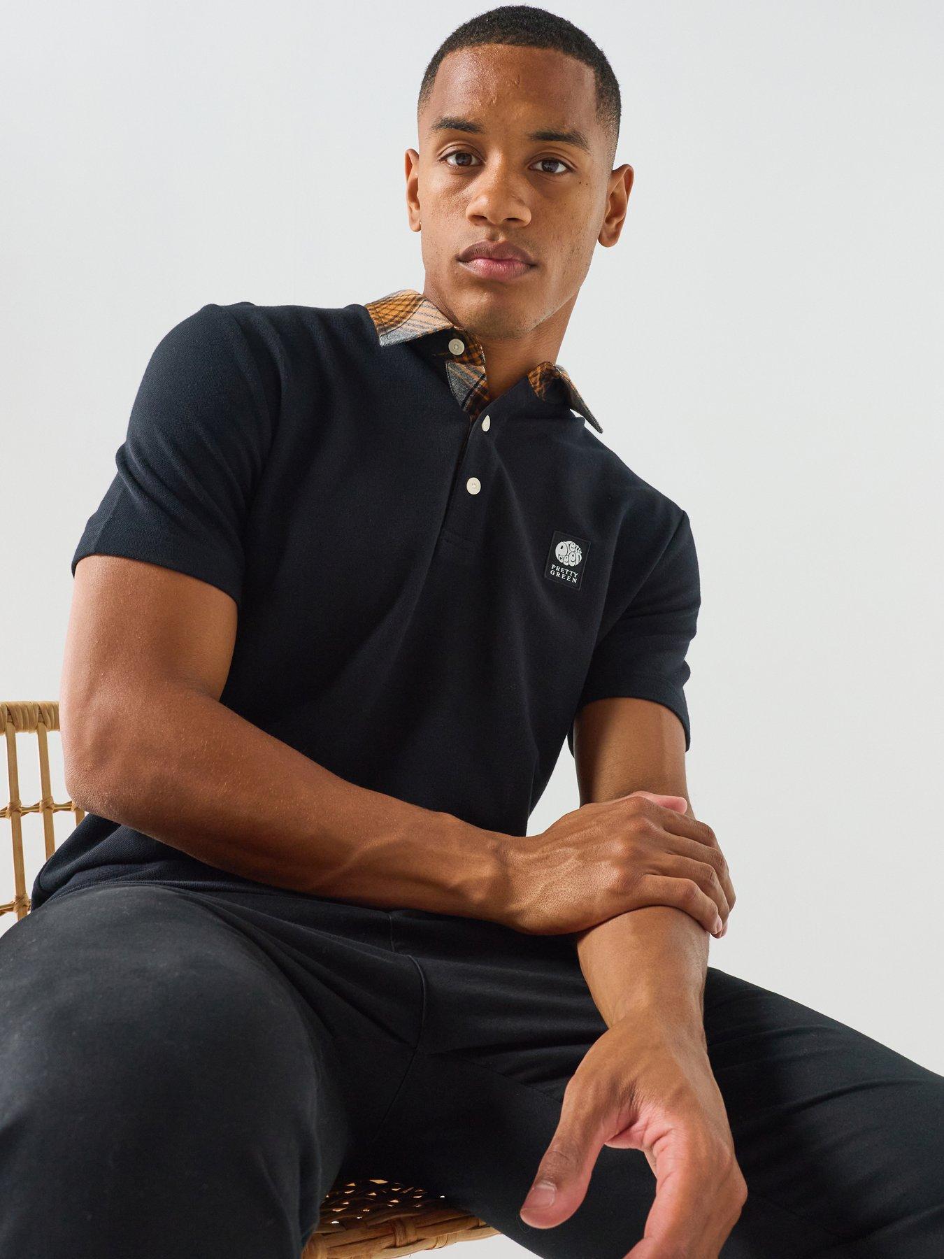 Pretty Green Strobe Polo Shirt - Black
