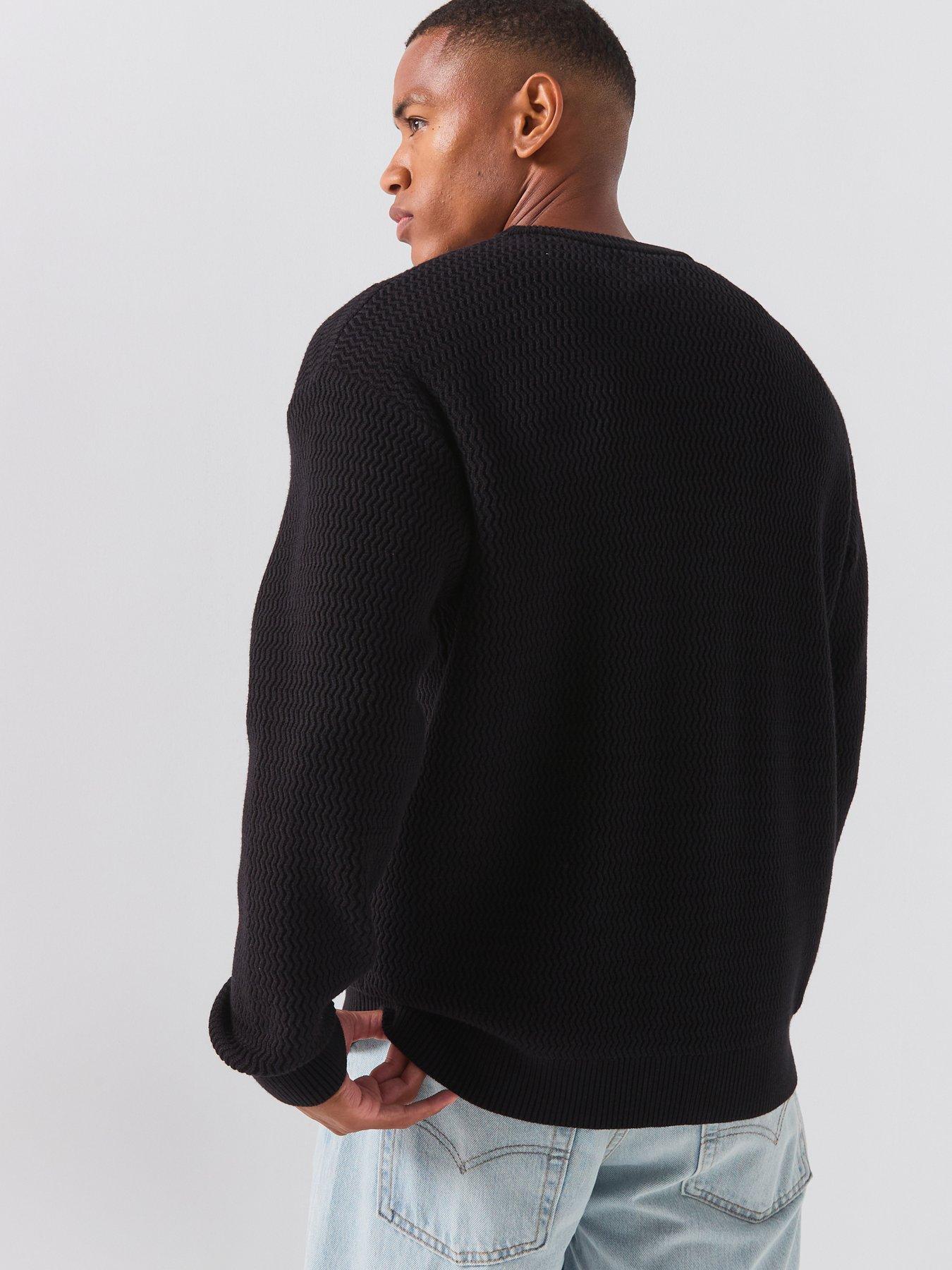 Image 2 of 6 of Pretty Green Howlett Knitted Jumper - Navy