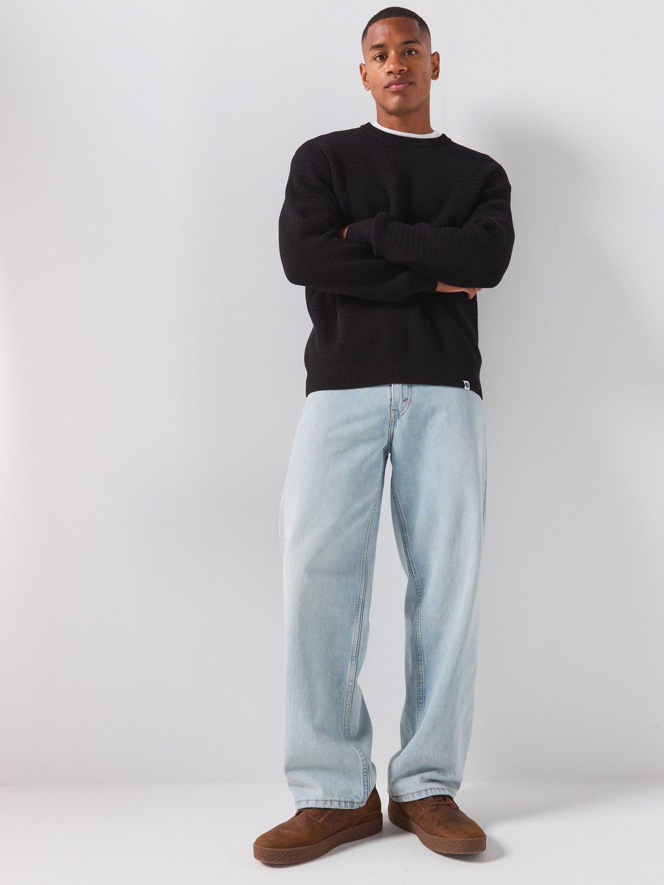 Image 3 of 6 of Pretty Green Howlett Knitted Jumper - Navy