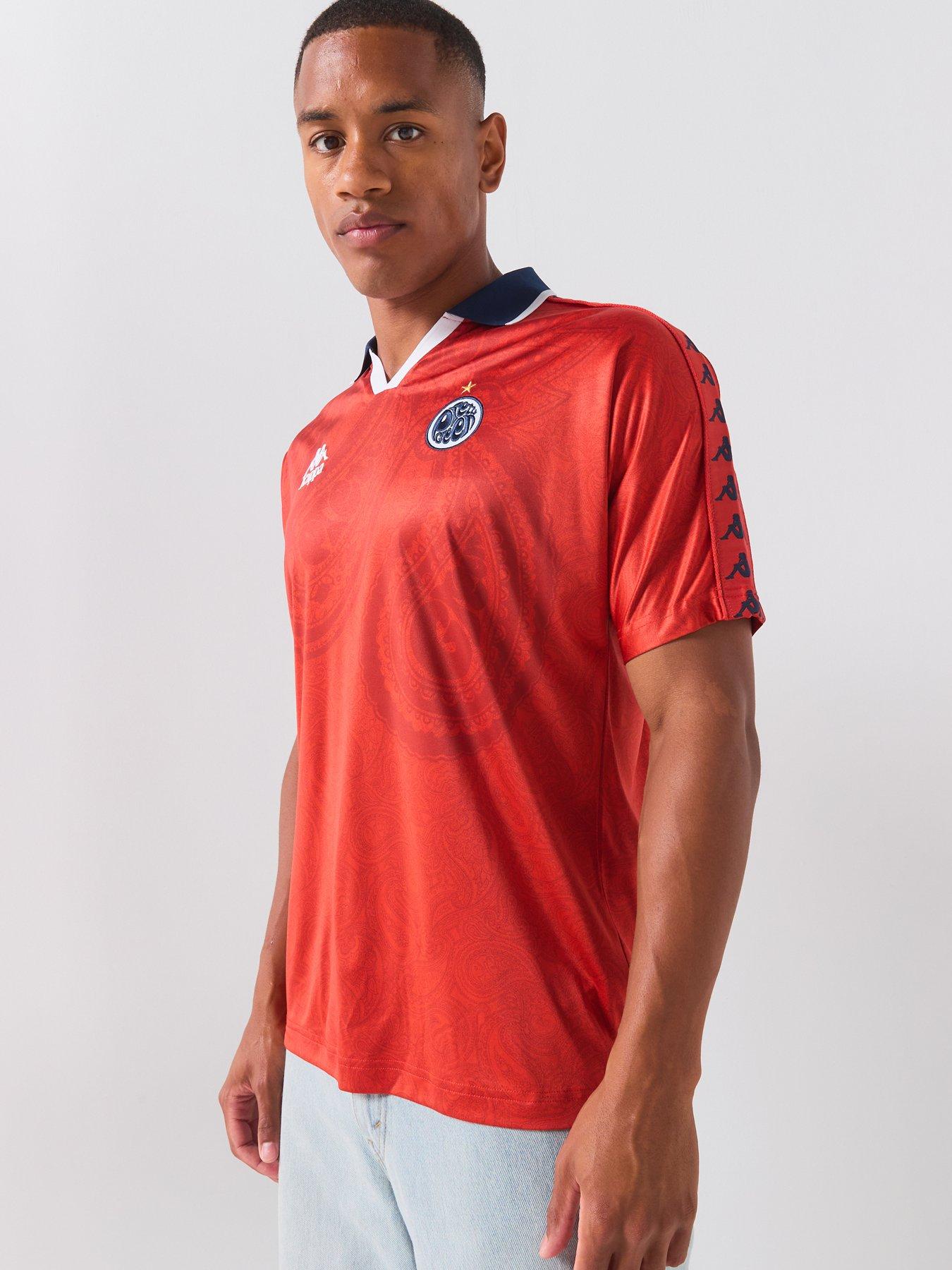 Image 2 of 5 of Pretty Green X Kappa Away World Cup Football Top - Red