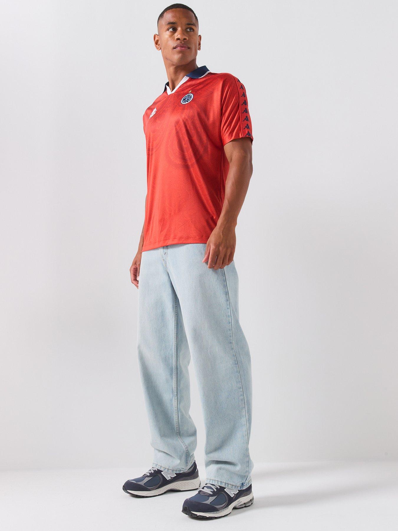 Image 3 of 5 of Pretty Green X Kappa Away World Cup Football Top - Red