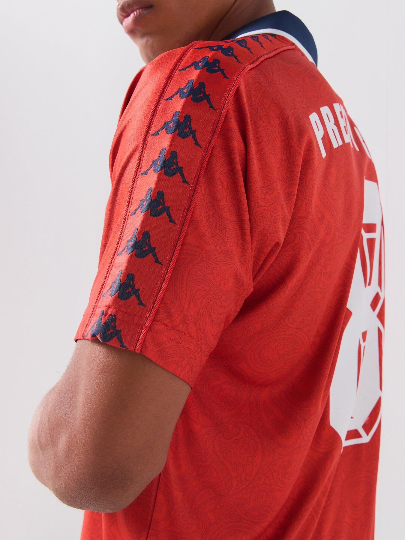 Image 5 of 5 of Pretty Green X Kappa Away World Cup Football Top - Red