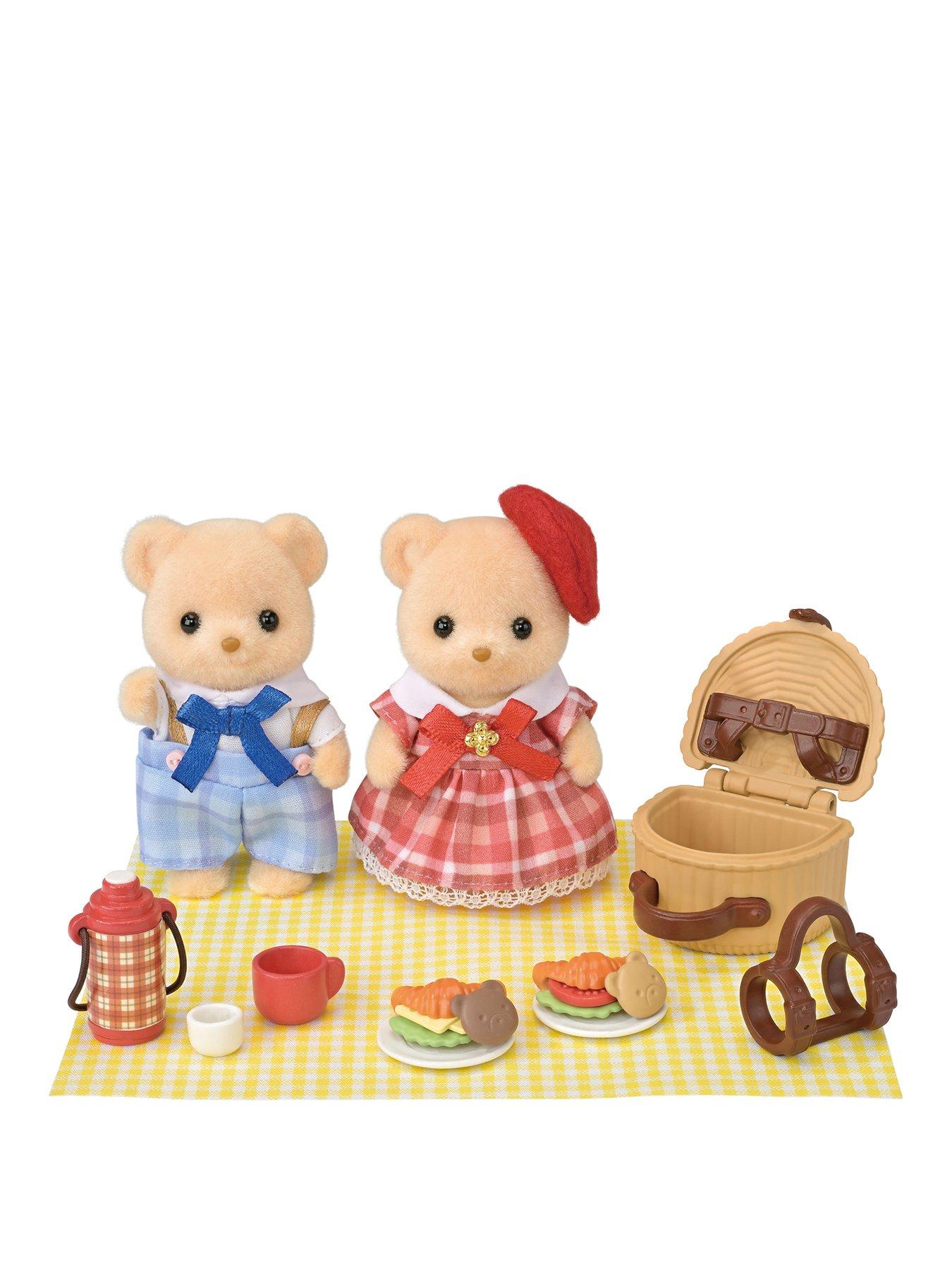 Sylvanian Families Biscuit Bear Sister  &  Brother - Delicious Picnic-