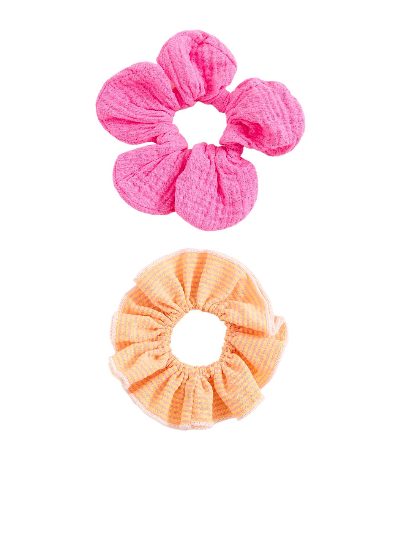 Image 1 of 4 of Mango Girls 2-Pack of Scrunchies - Pink