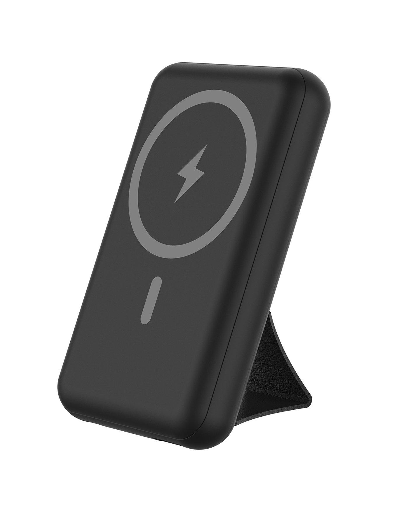 Energizer 10mAh Magnetic QI Wireless Power Bank+Stand Black