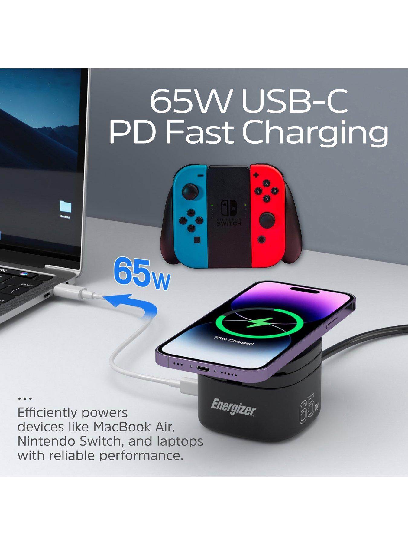 Image 4 of 7 of Energizer 15W 5-in-1 QI Wireless Stand &amp; Dock White