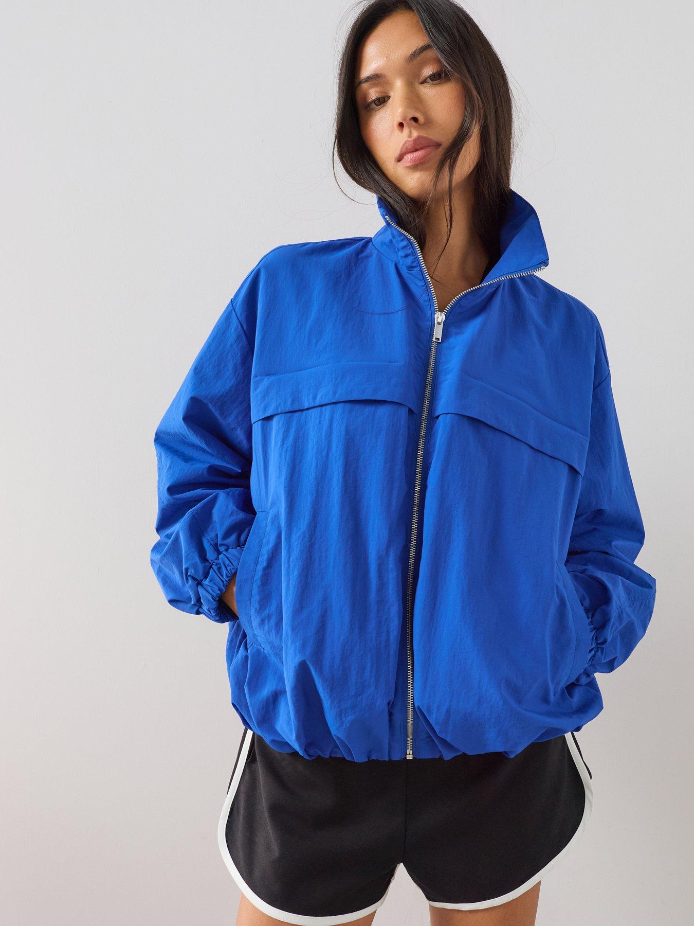 Image 6 of 7 of The Very Collection Technical Bubble Hem Jacket - Blue