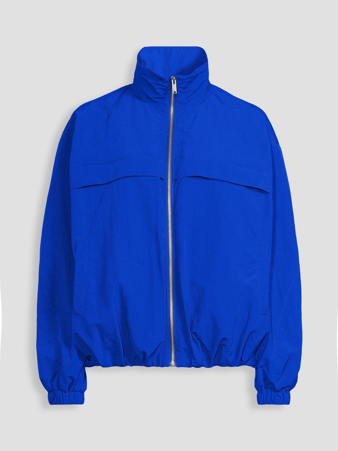 Image 7 of 7 of The Very Collection Technical Bubble Hem Jacket - Blue