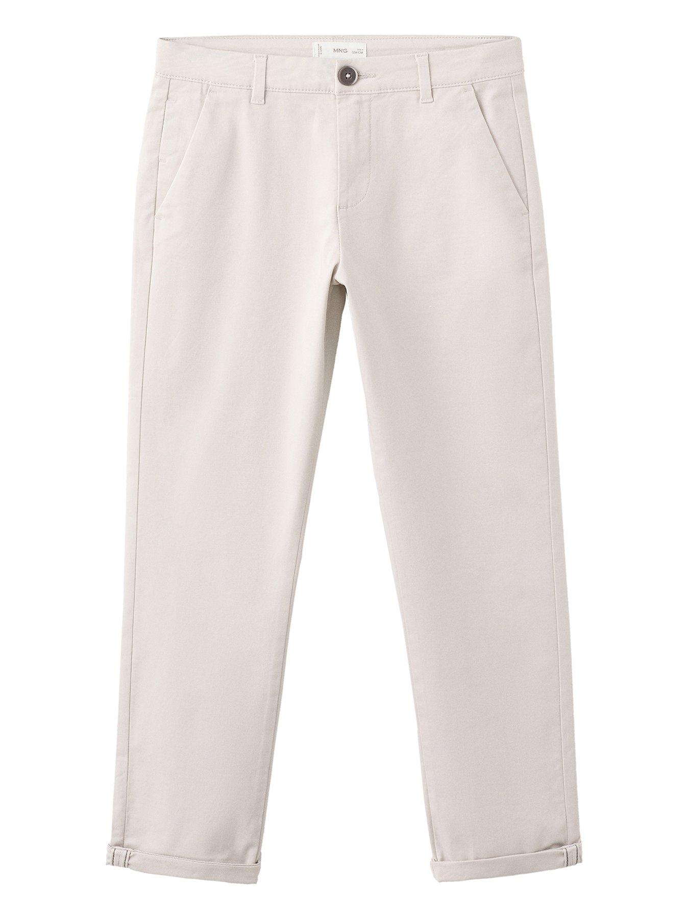 Mango Boys Slim Leg Chinos - Cream