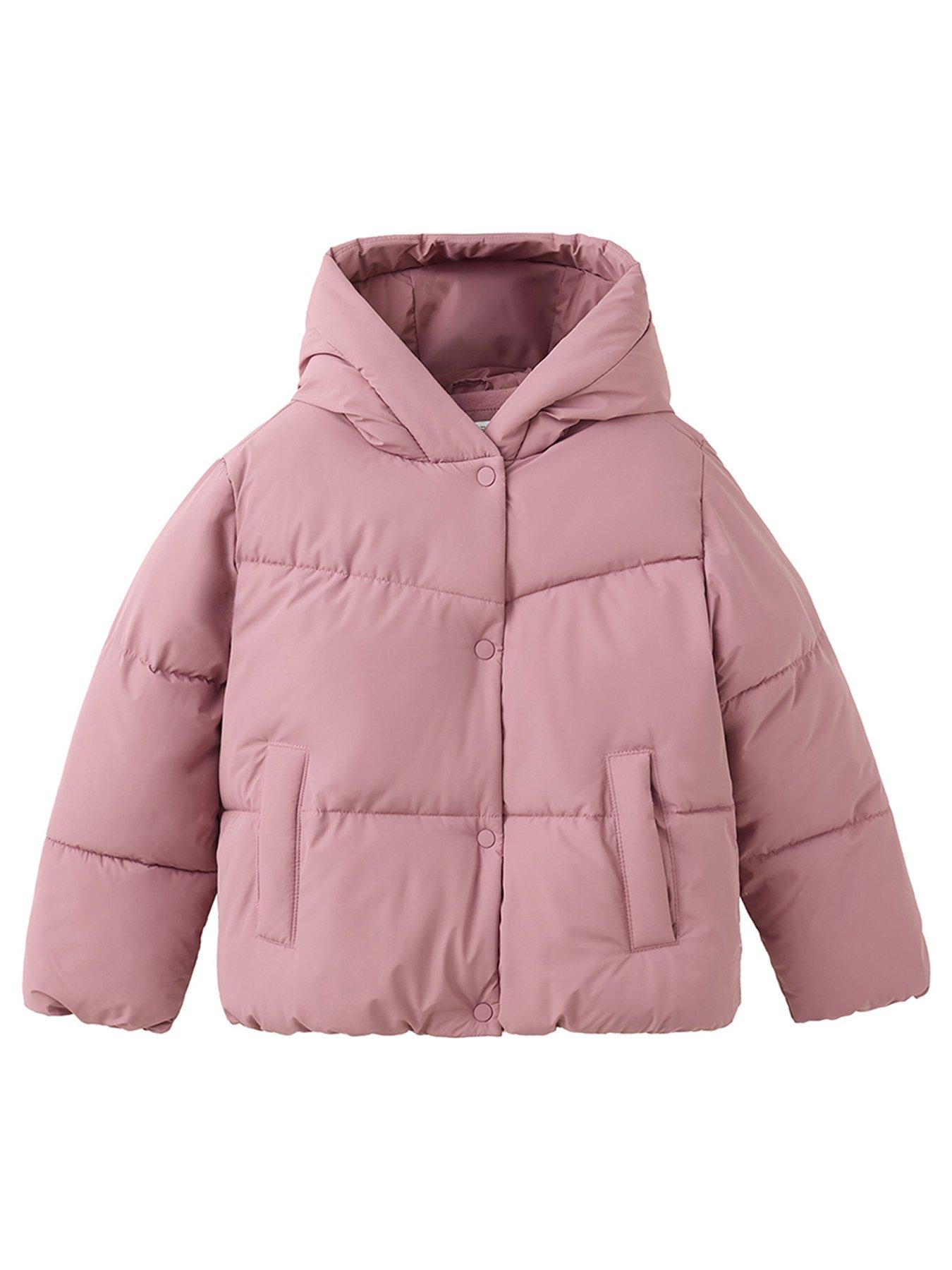 Mango Girls Padded Short Coat - Pink