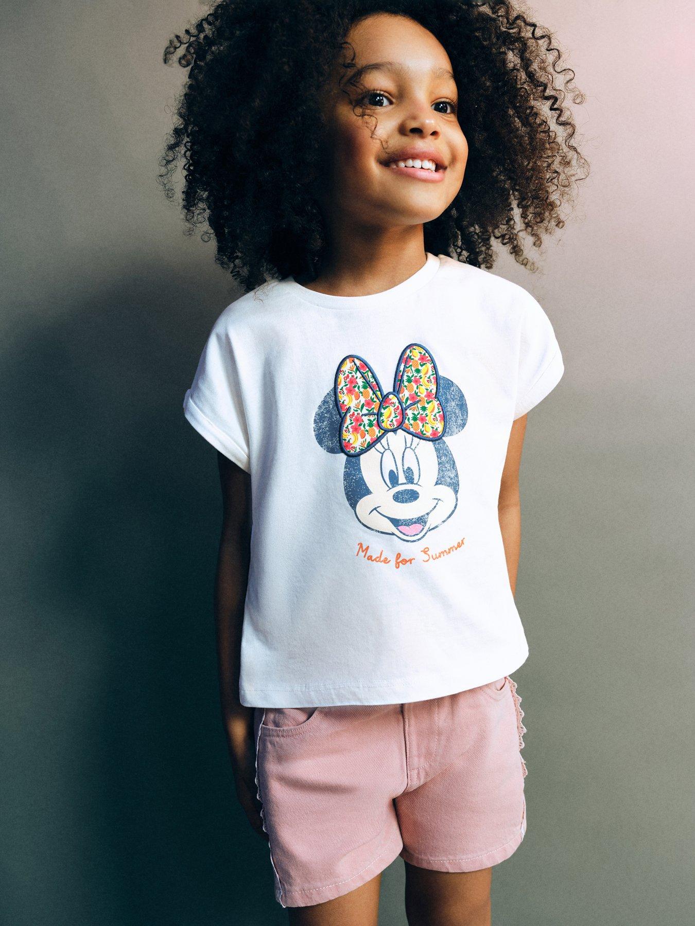 Mango Younger Girls Minnie Mouse T-shirt - White