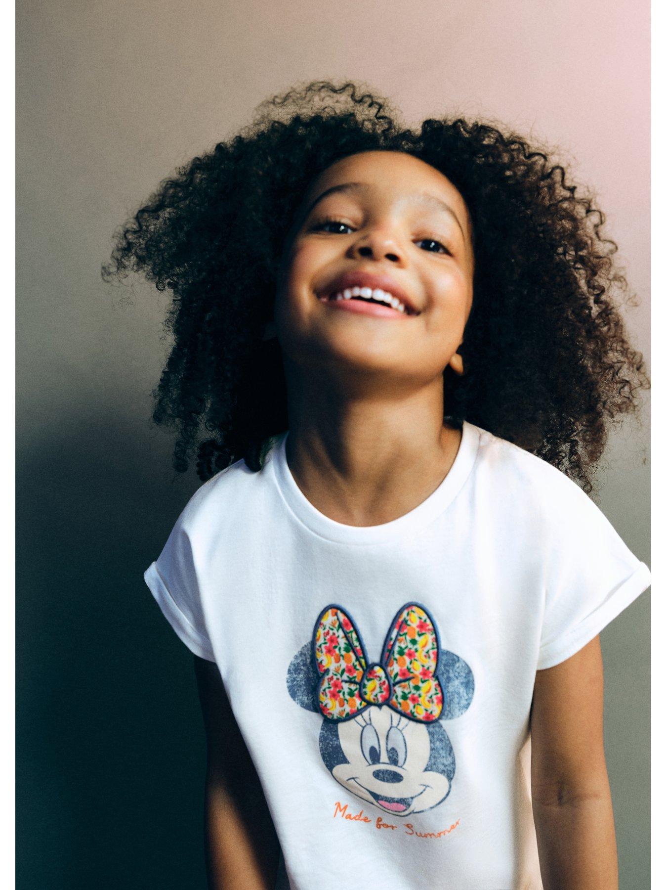 Image 6 of 6 of Mango Younger Girls Minnie Mouse T-shirt - White
