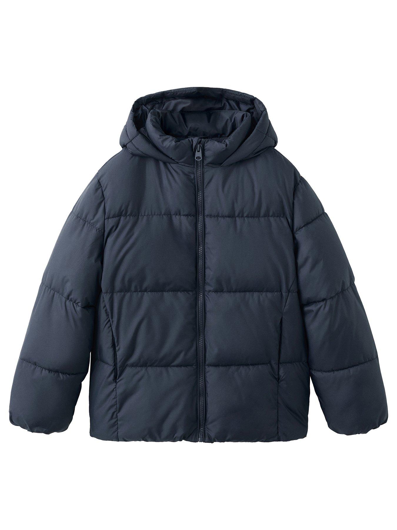 Mango Boys Padded Short Coat - Navy