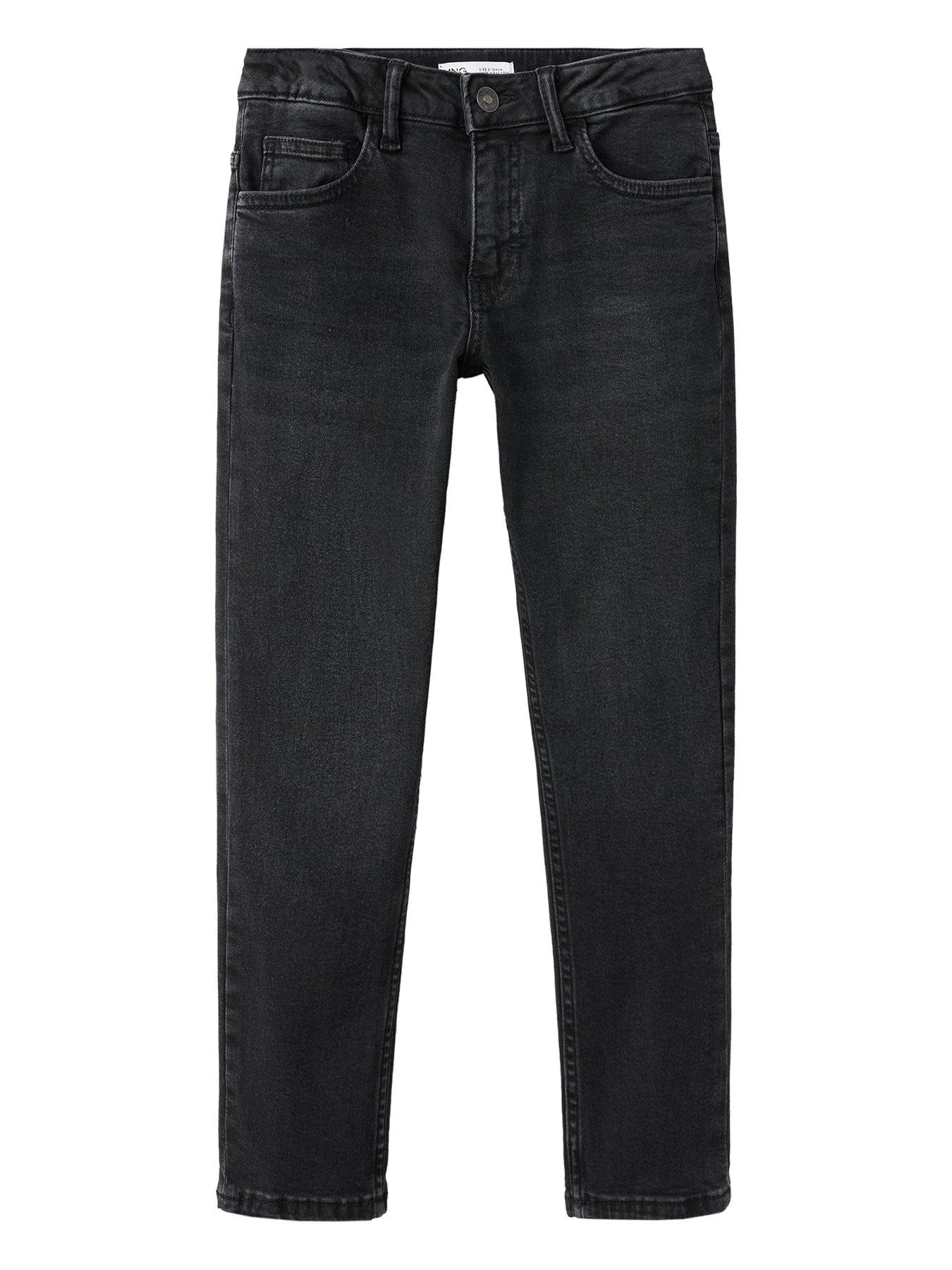 Mango Boys Slim Fit Jeans - Black