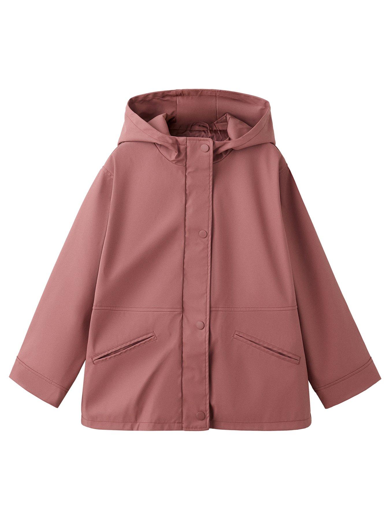 Mango Girls Rubberised Raincoat - Pink