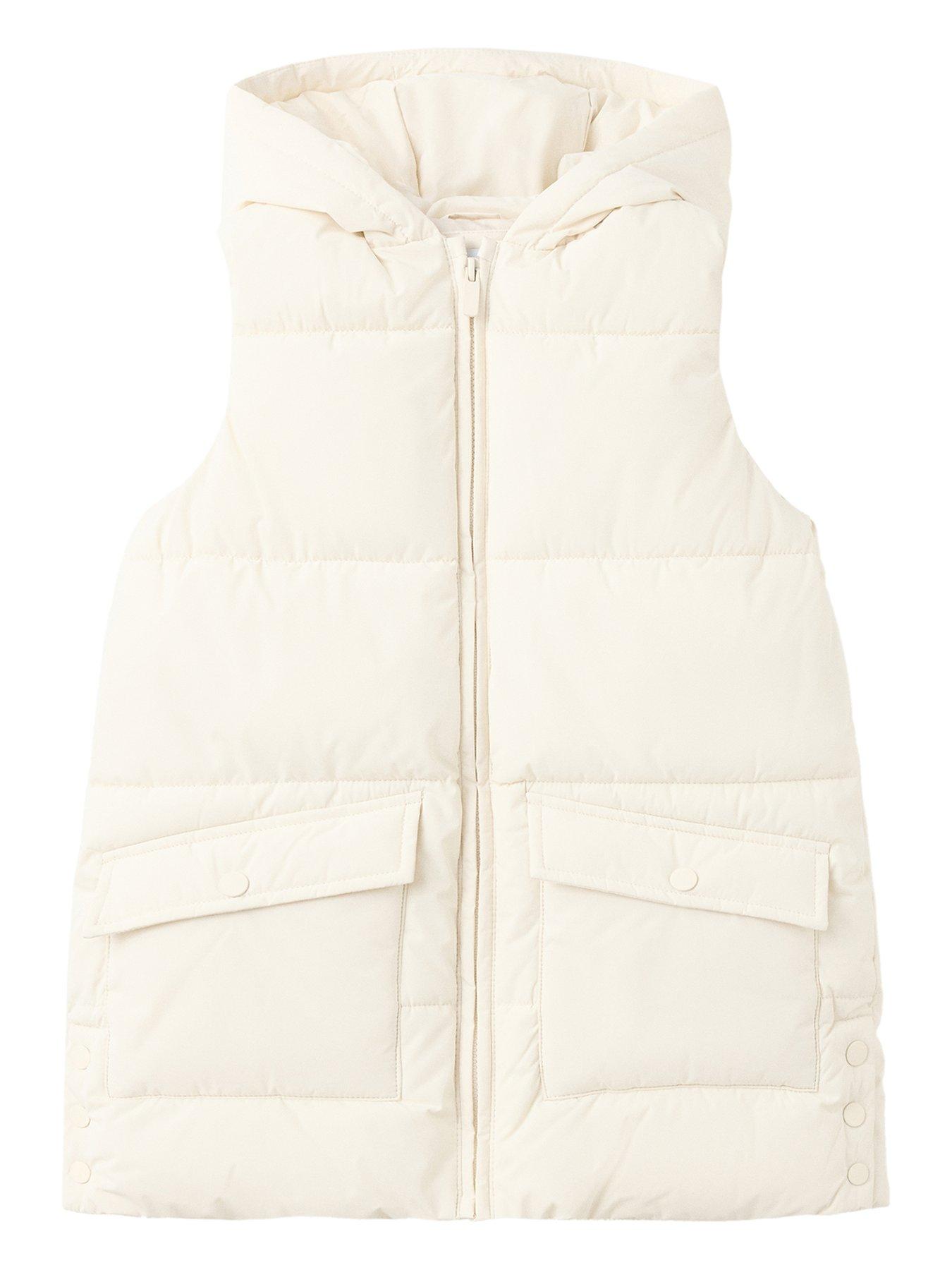 Mango Girls Padded Gilet - Cream