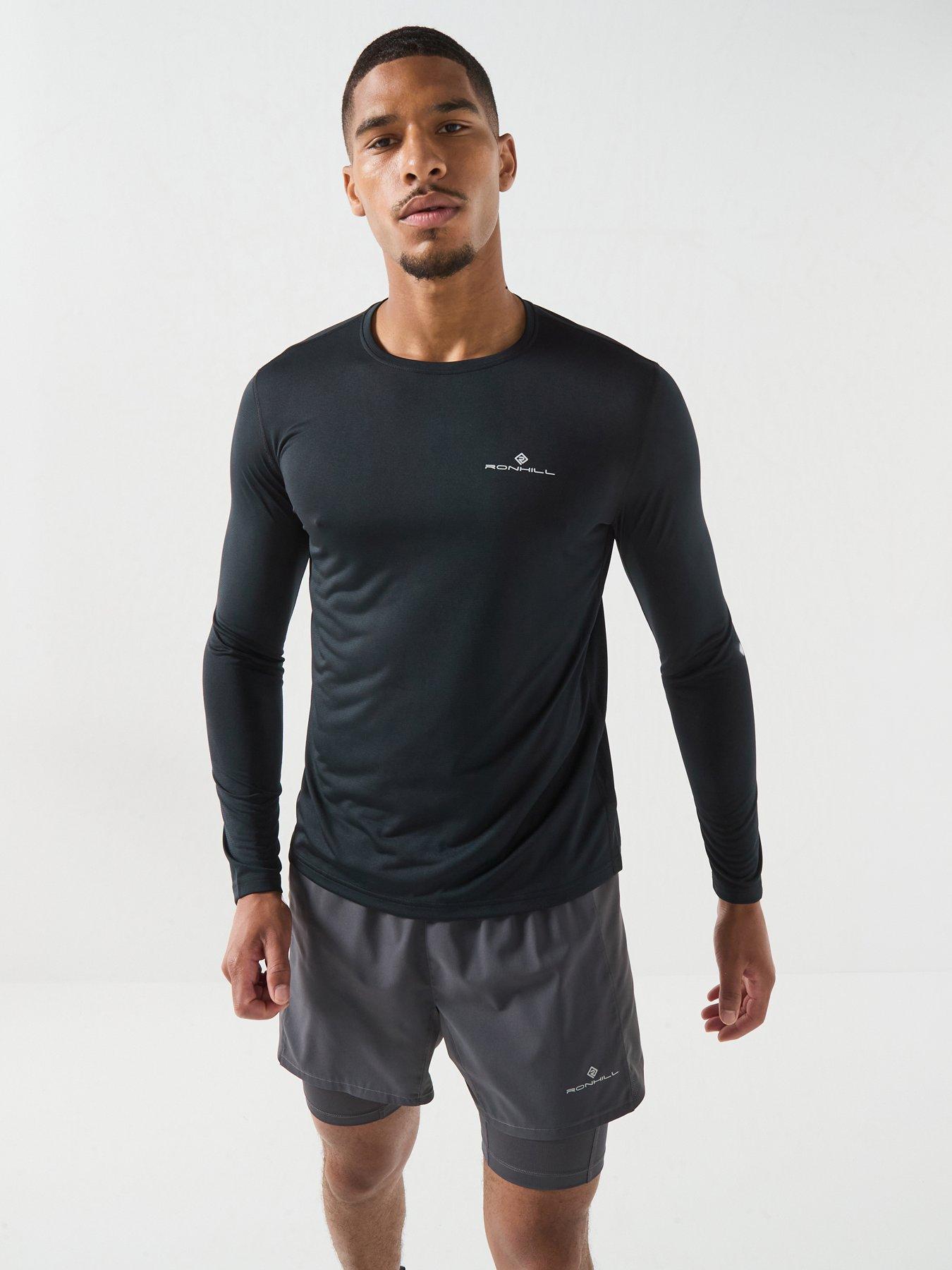 Image 1 of 6 of Ronhill Mens Running Core Long Sleeve T-Shirt - Black