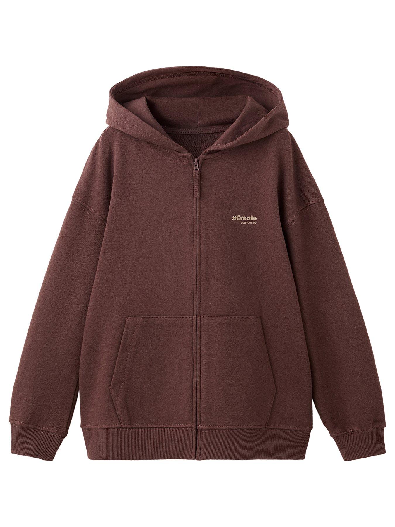 Image 2 of 5 of Mango Boys Essentials Hoody - Brown