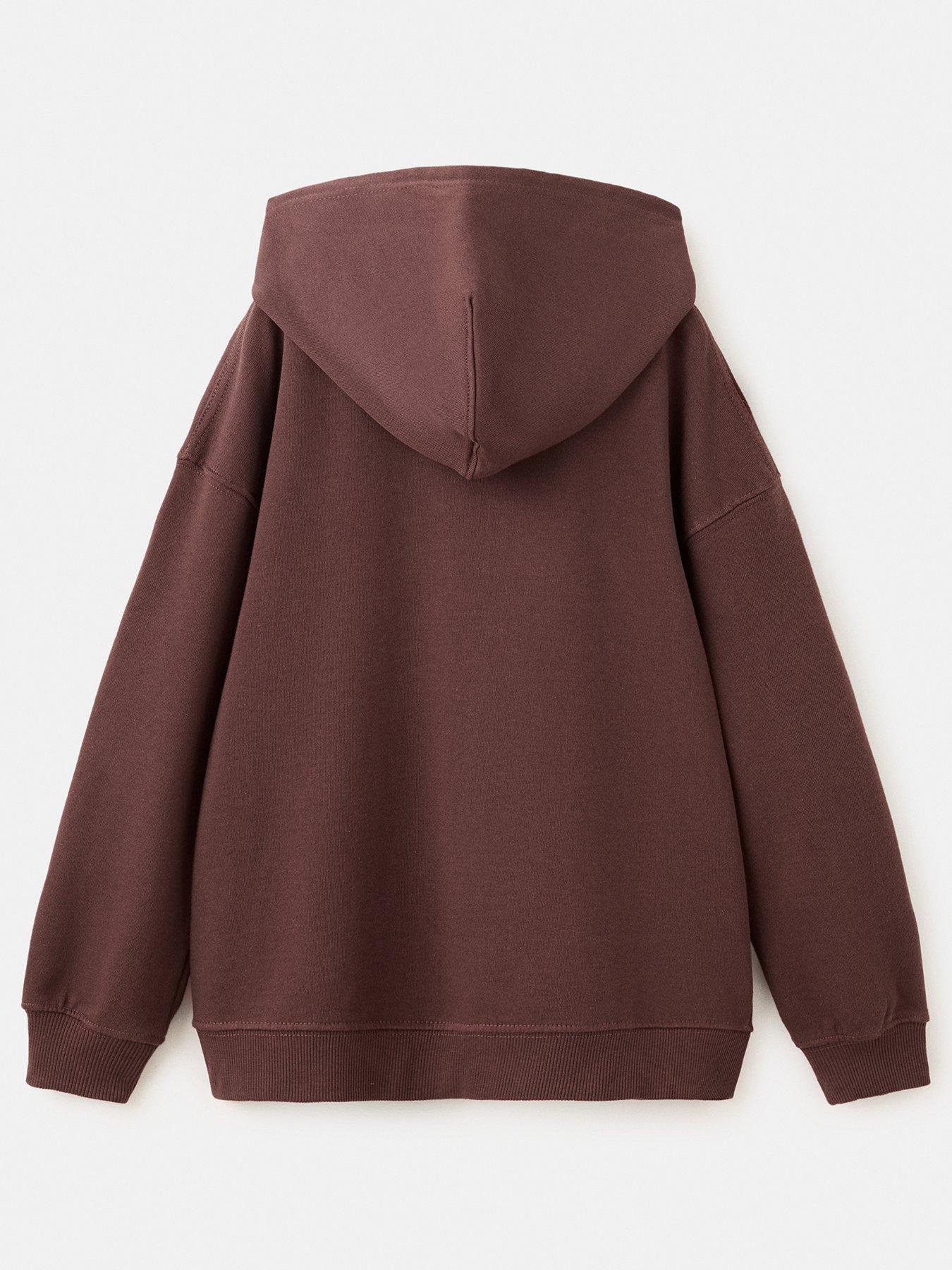 Image 3 of 5 of Mango Boys Essentials Hoody - Brown