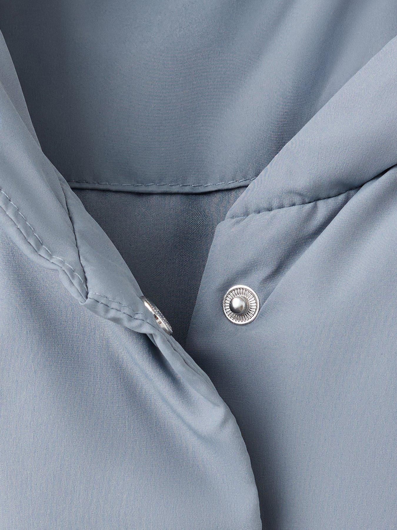 Image 3 of 4 of Mango Girls Hooded Puffer Coat - Blue